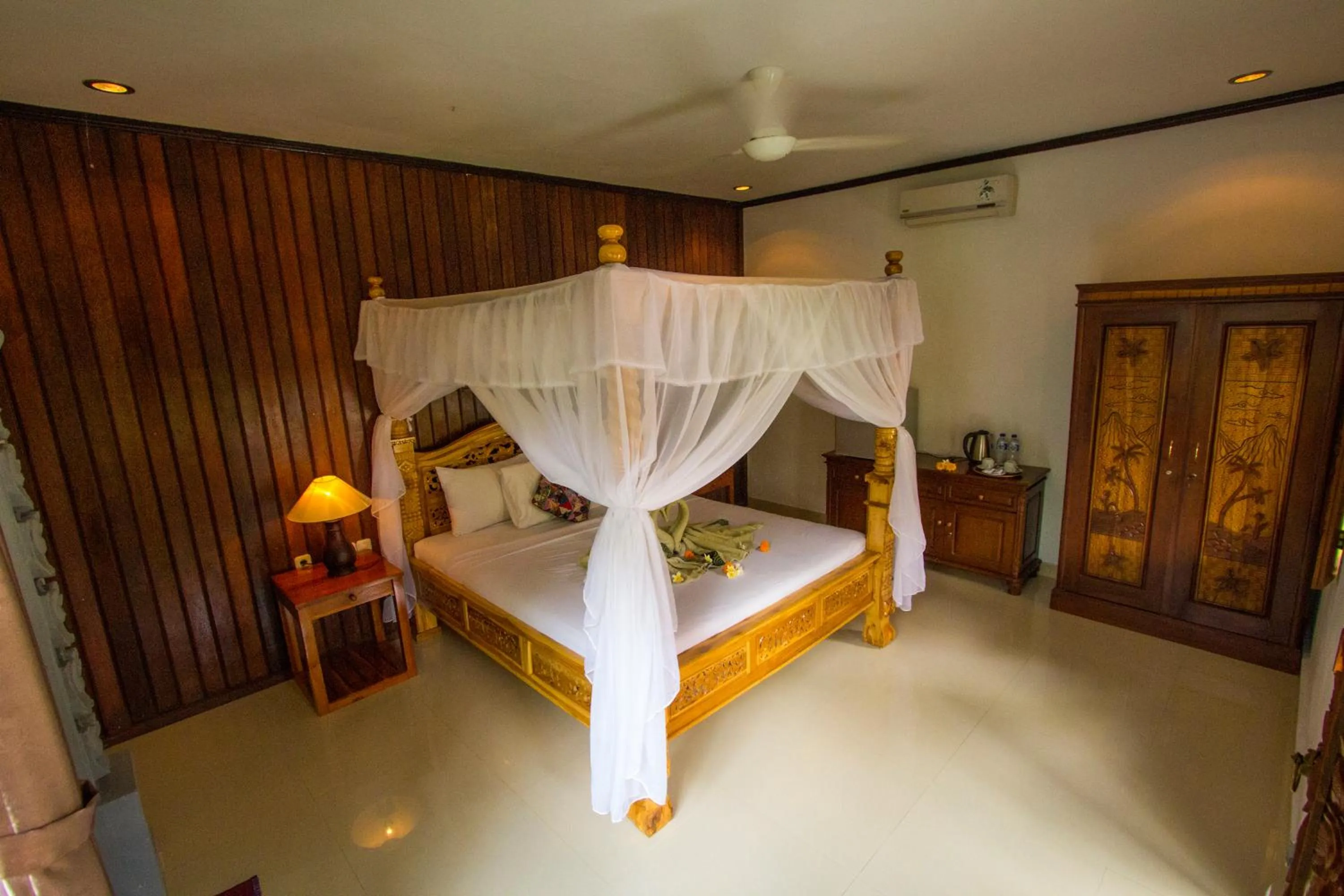 Bed in Hotel Shri Ganesh