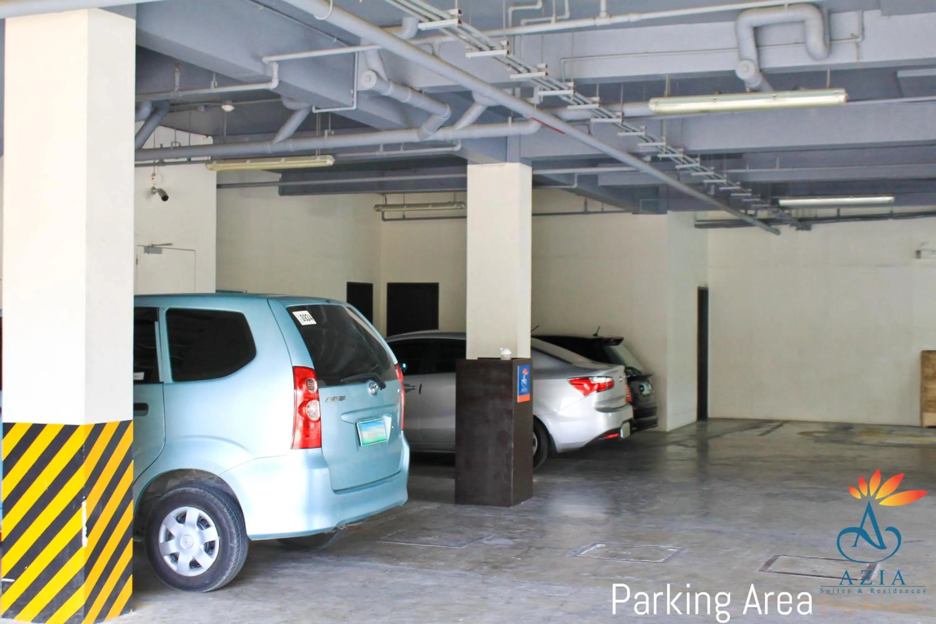 Text overlay in Azia Suites and Residences