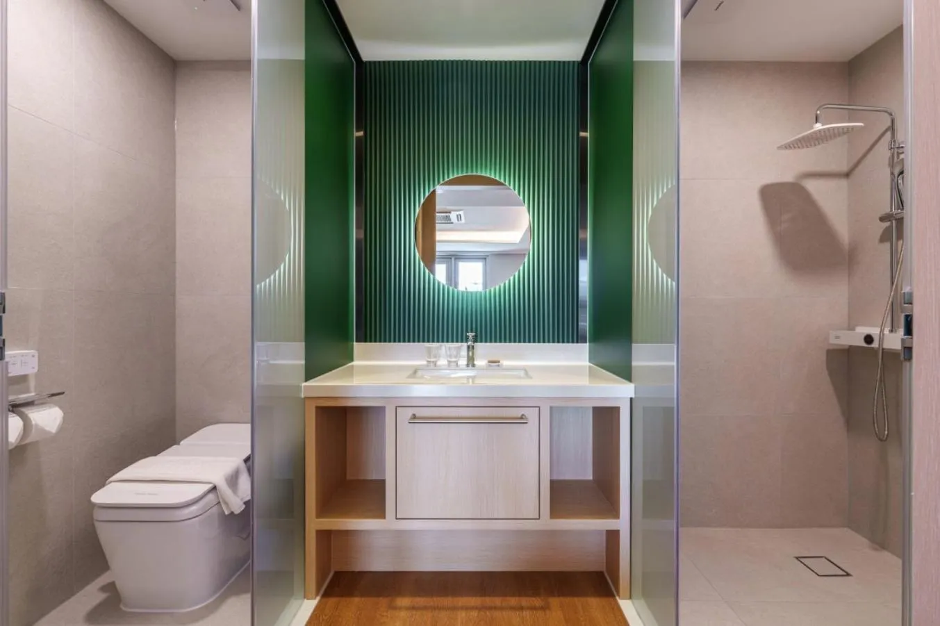 Shower in ibis Styles Ambassador Jeonju City Centre