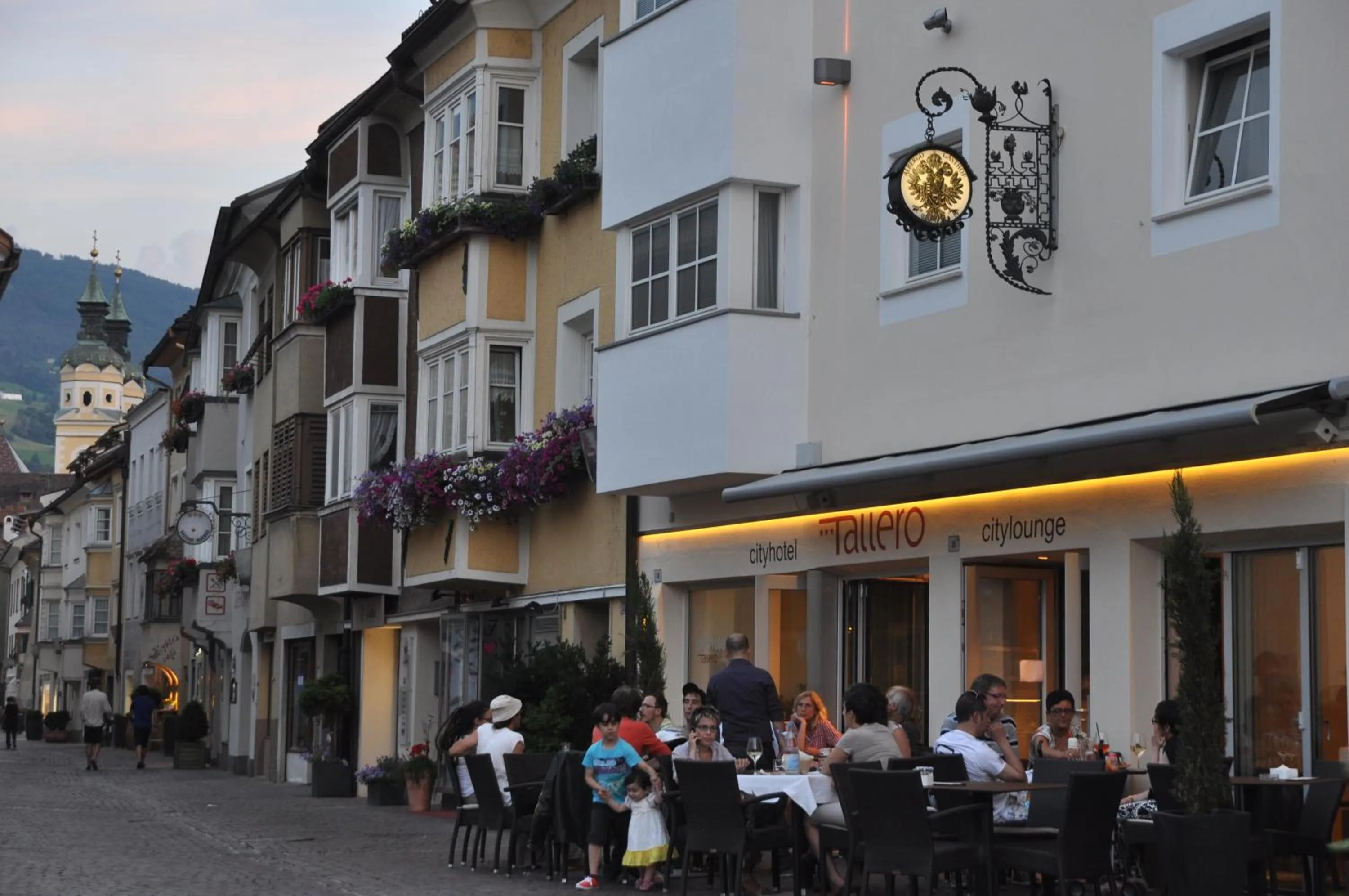 Patio in Cityhotel Tallero