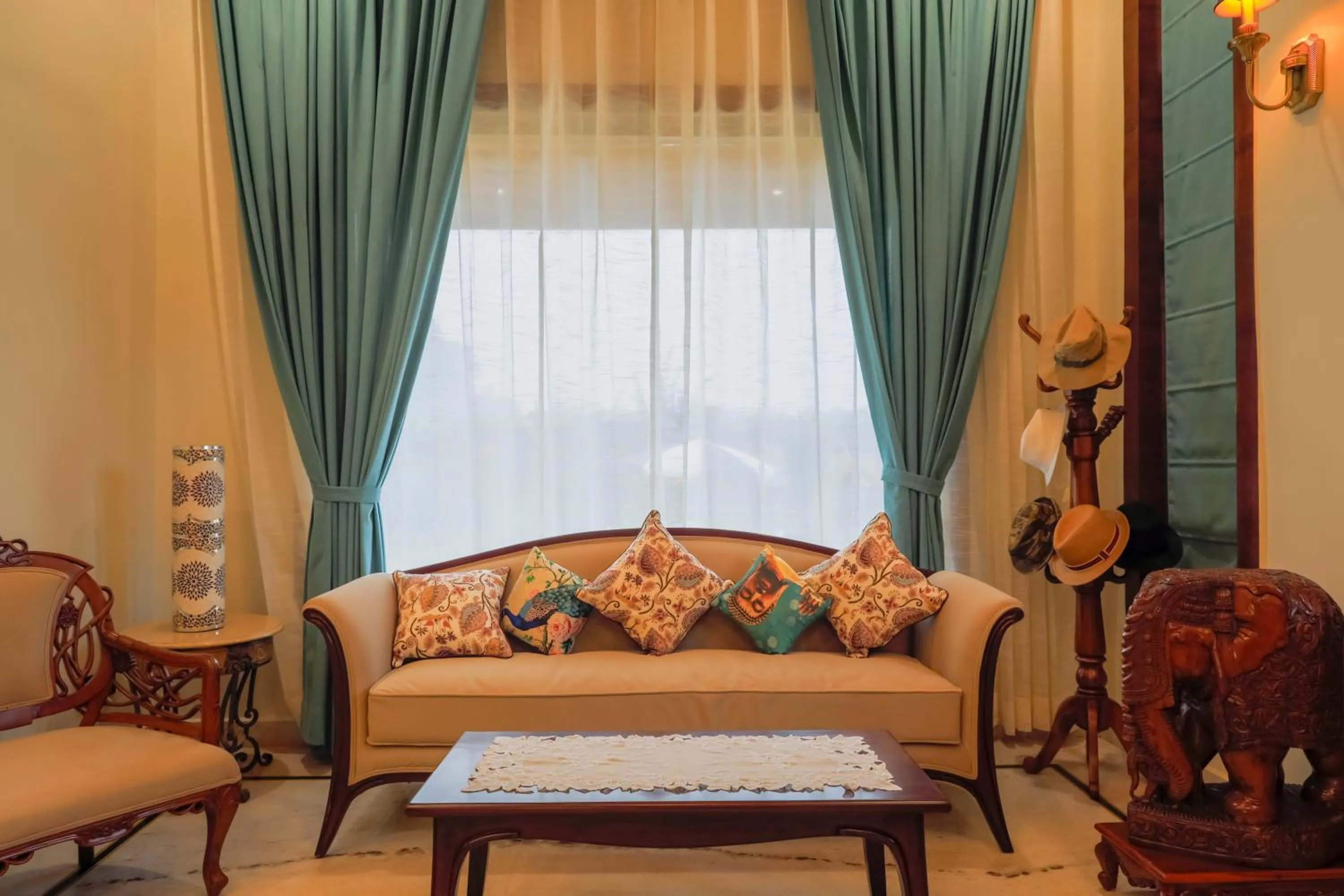 Seating area in Vanhills - Luxury Home Stay in Jim Corbett