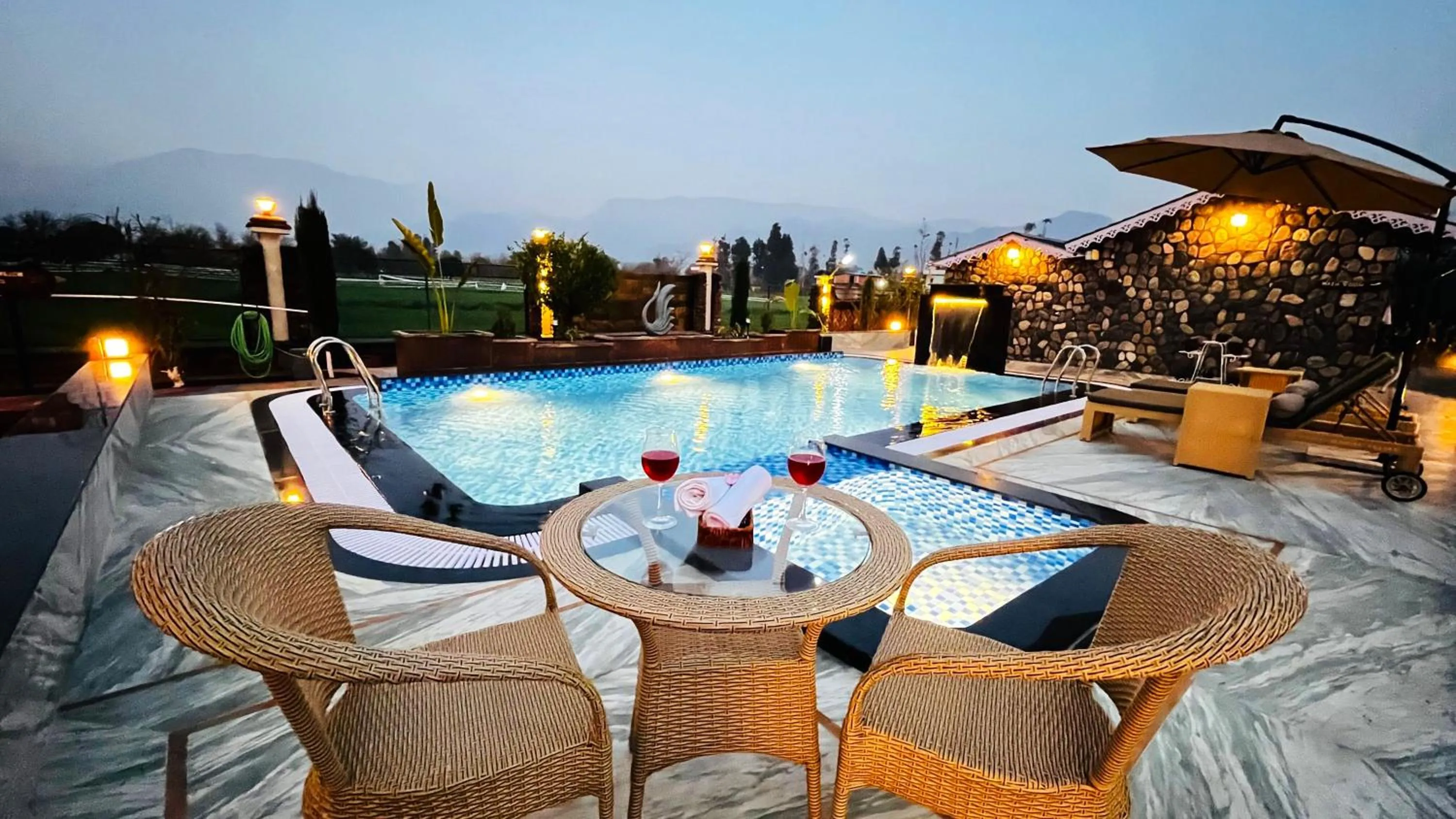 Pool view in Vanhills - Luxury Home Stay in Jim Corbett