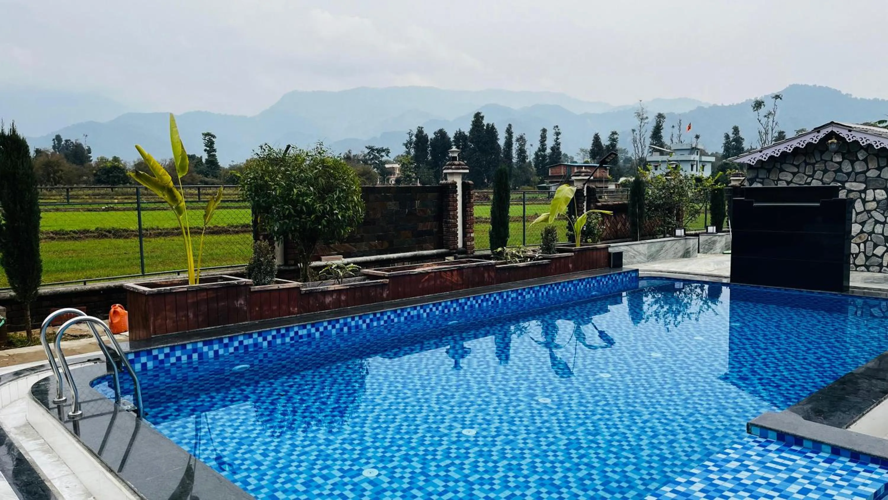 Pool view in Vanhills - Luxury Home Stay in Jim Corbett