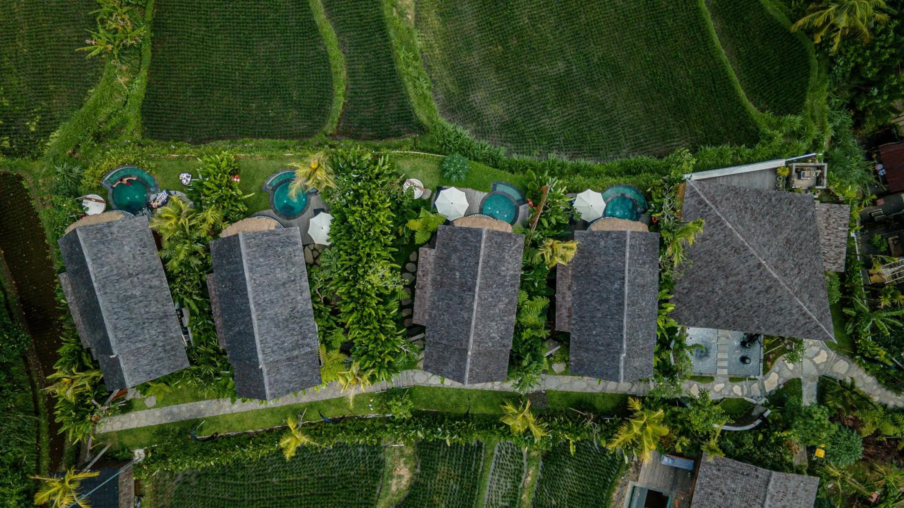 Bird's eye view in The Pulu Villas by GenuineHost