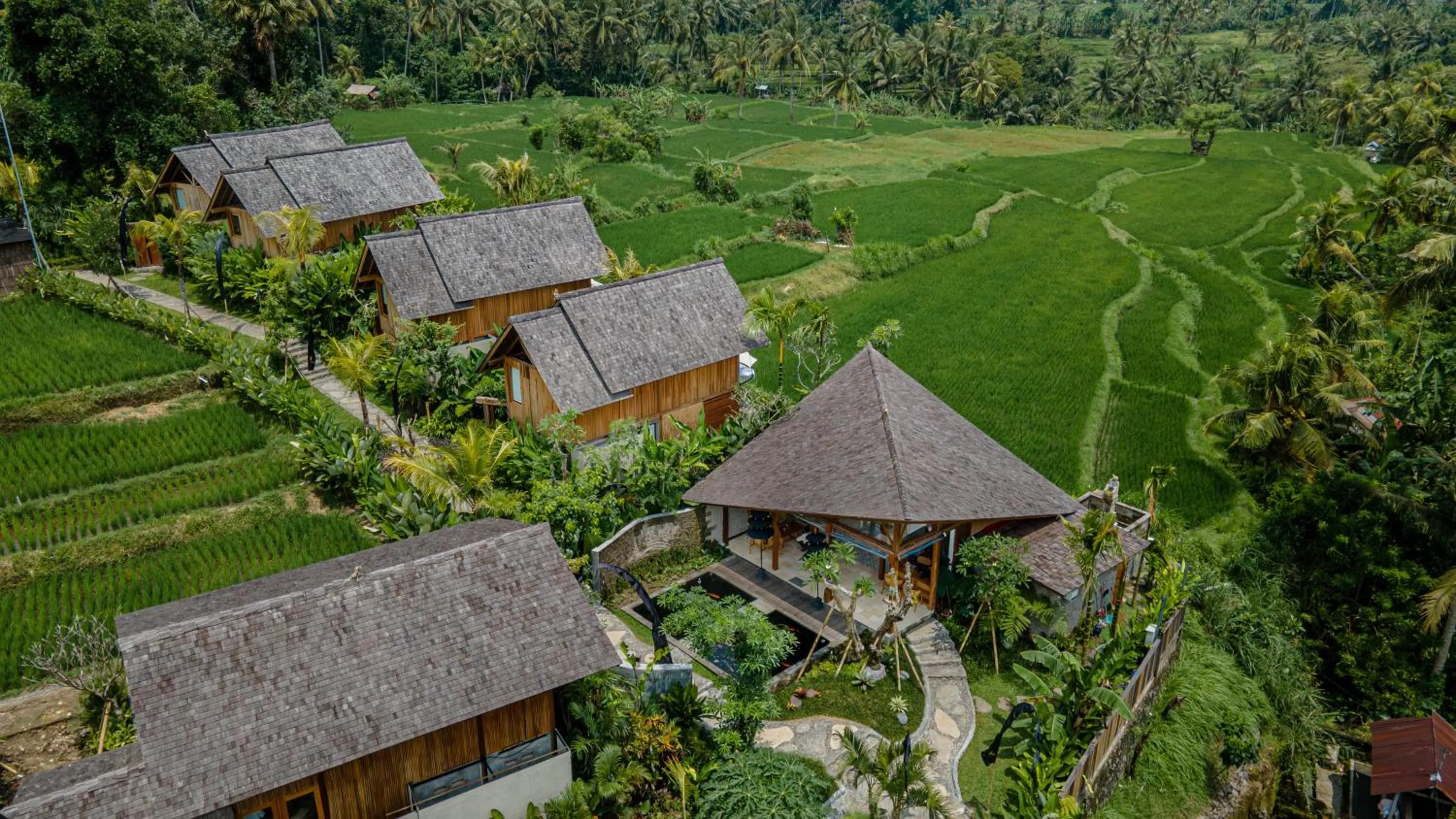 Bird's eye view in The Pulu Villas by GenuineHost