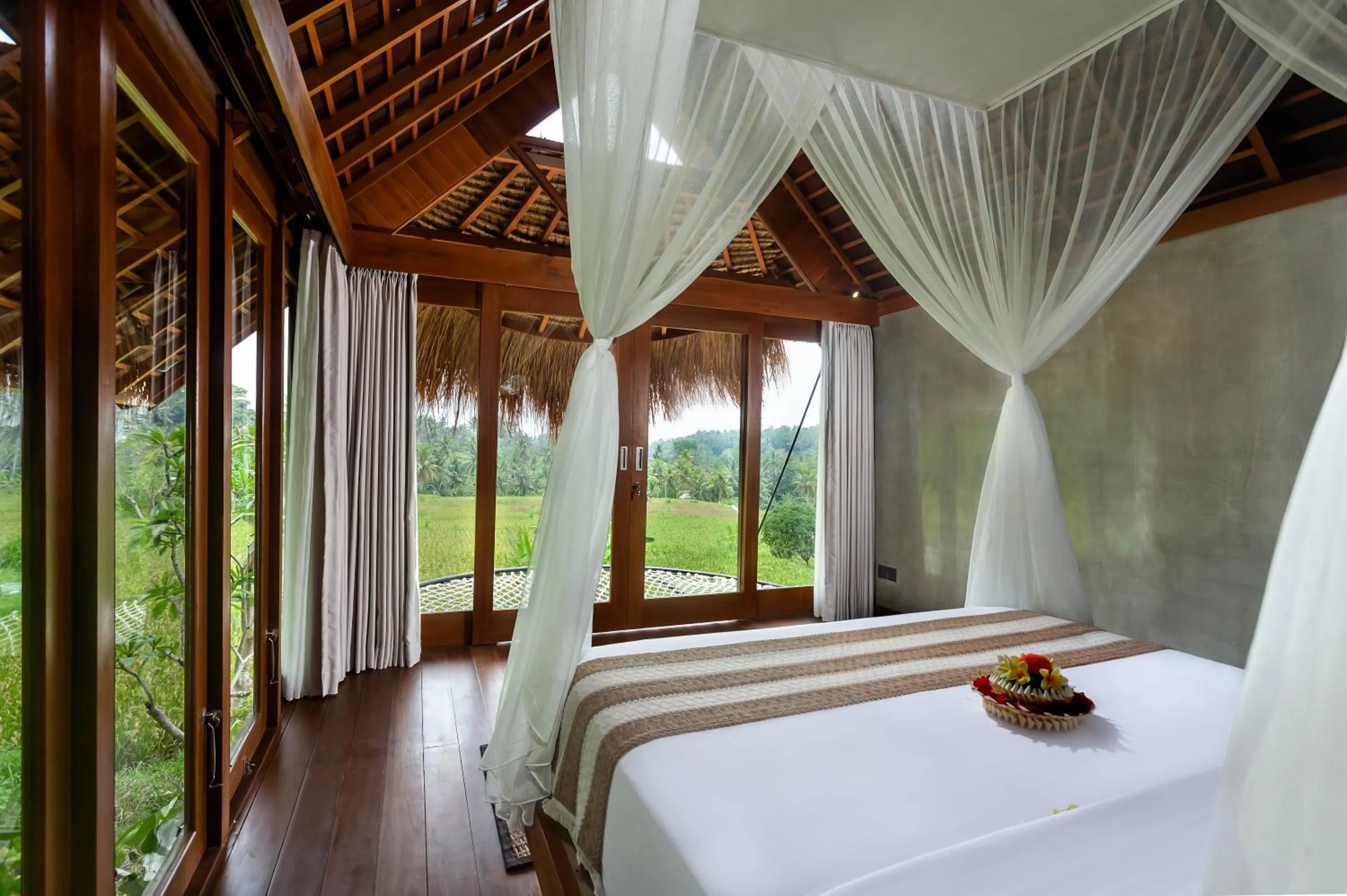 View (from property/room), Bed in The Pulu Villas by GenuineHost
