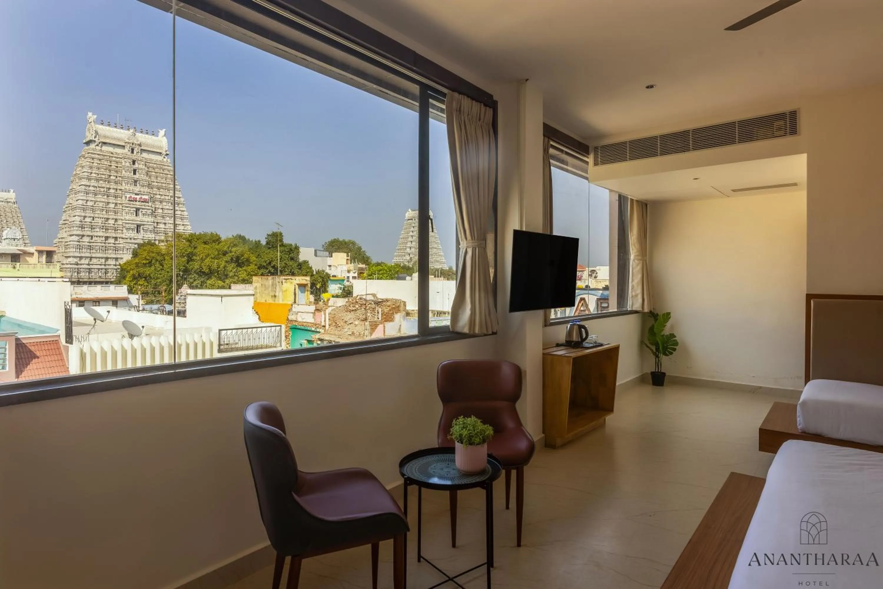 View (from property/room), Bed in Anantharaa Hotel