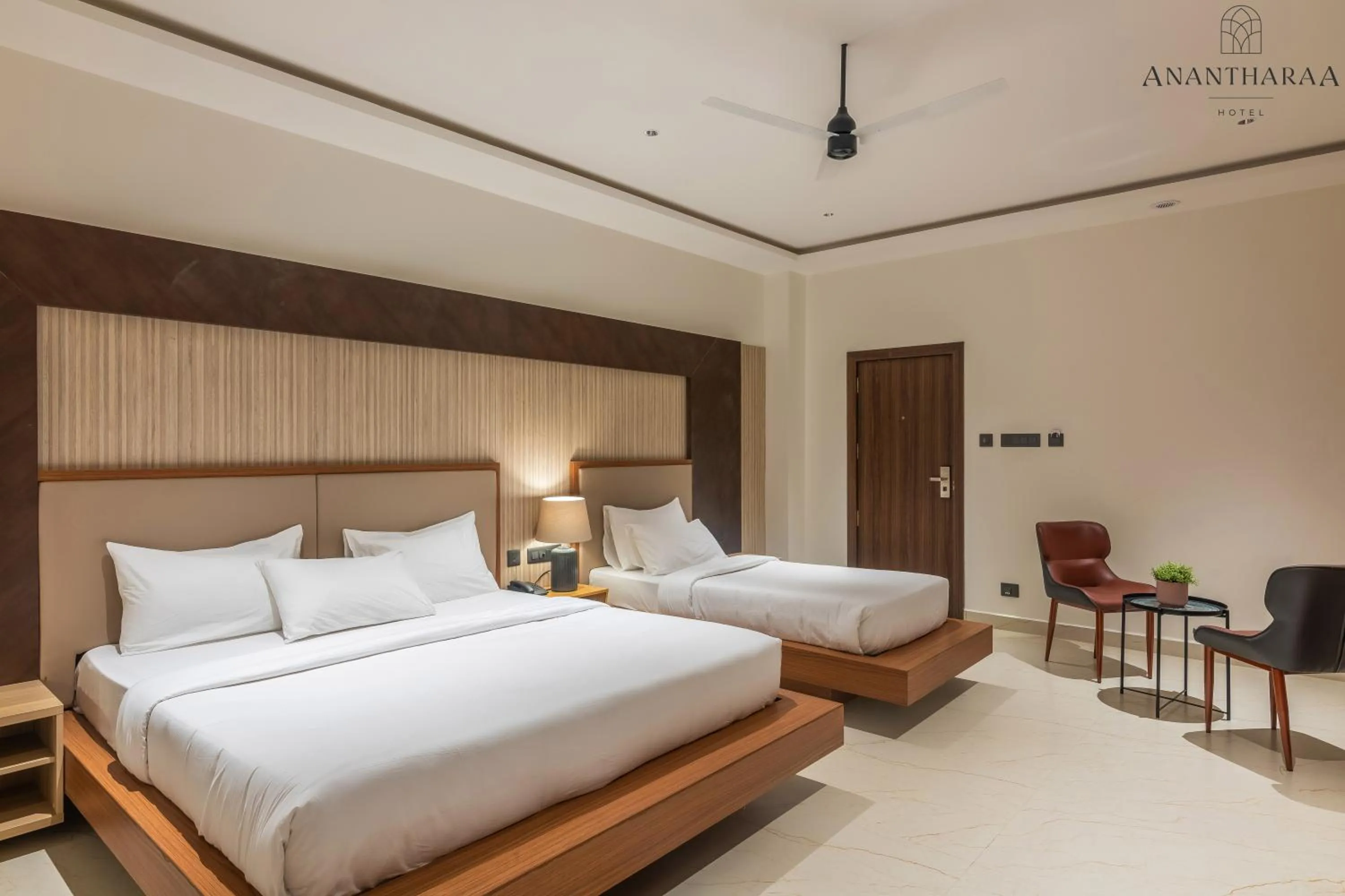 Bed in Anantharaa Hotel