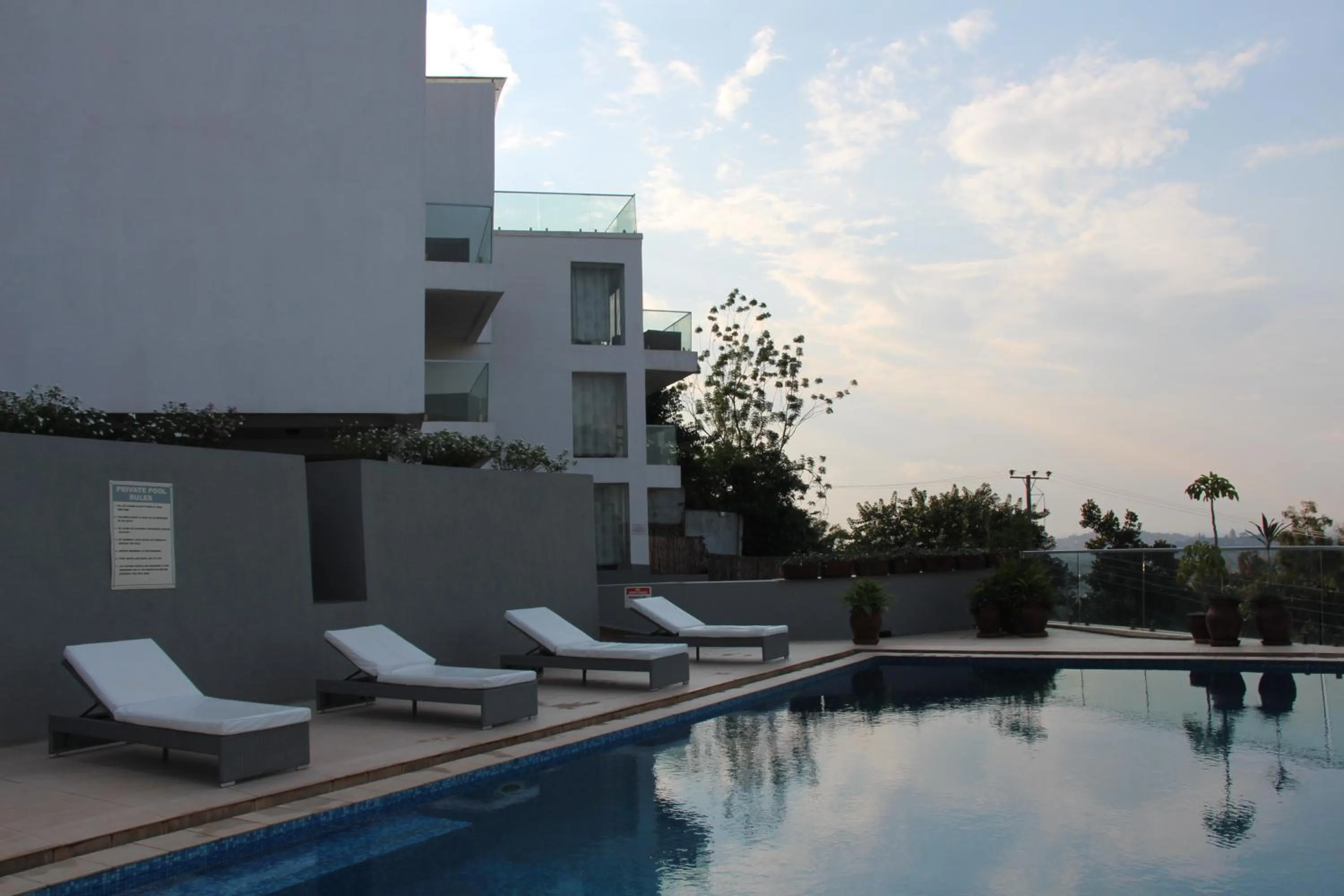 Pool view in The Seventeen Apartment Hotel