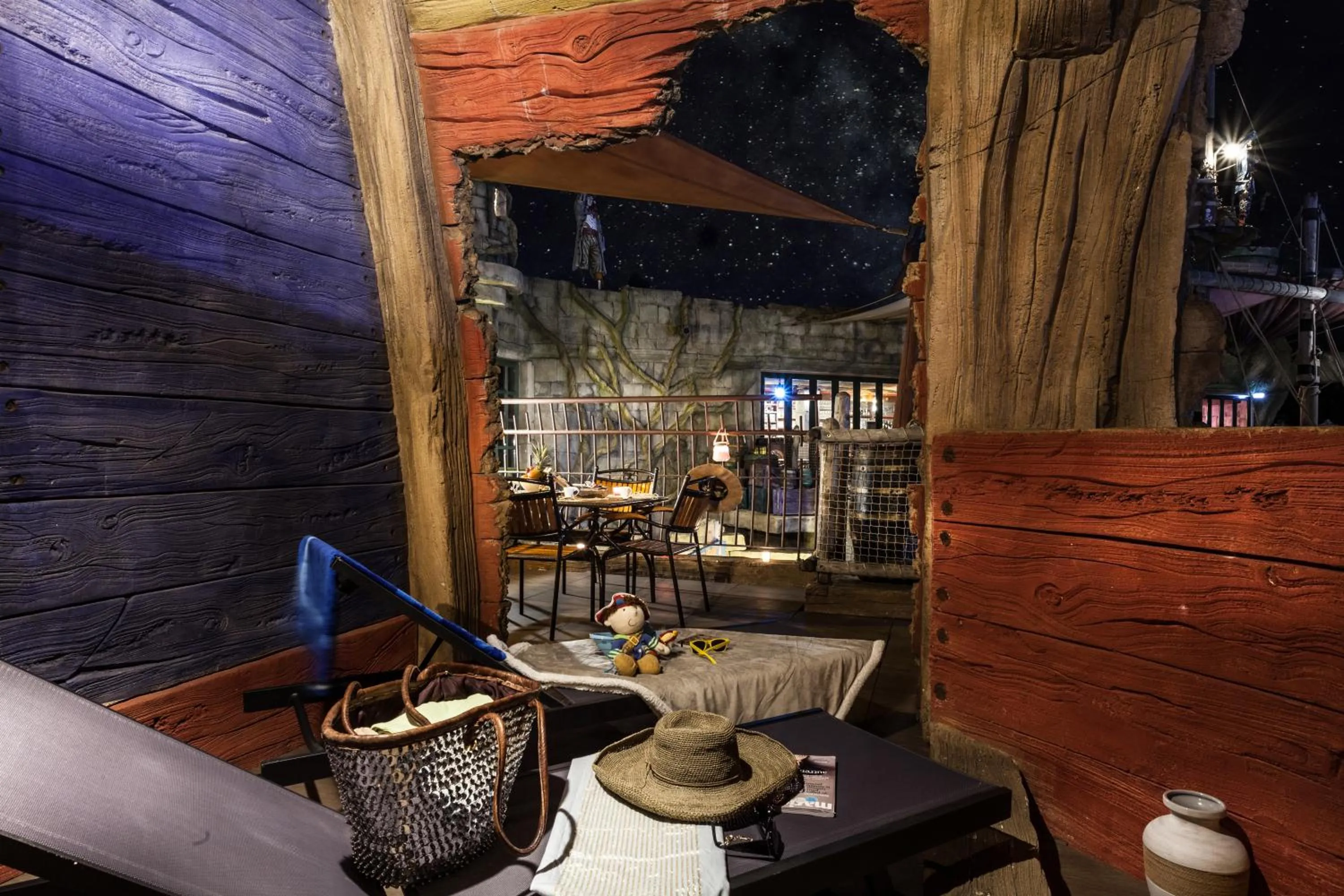 Patio in Hôtel Cap Pirate