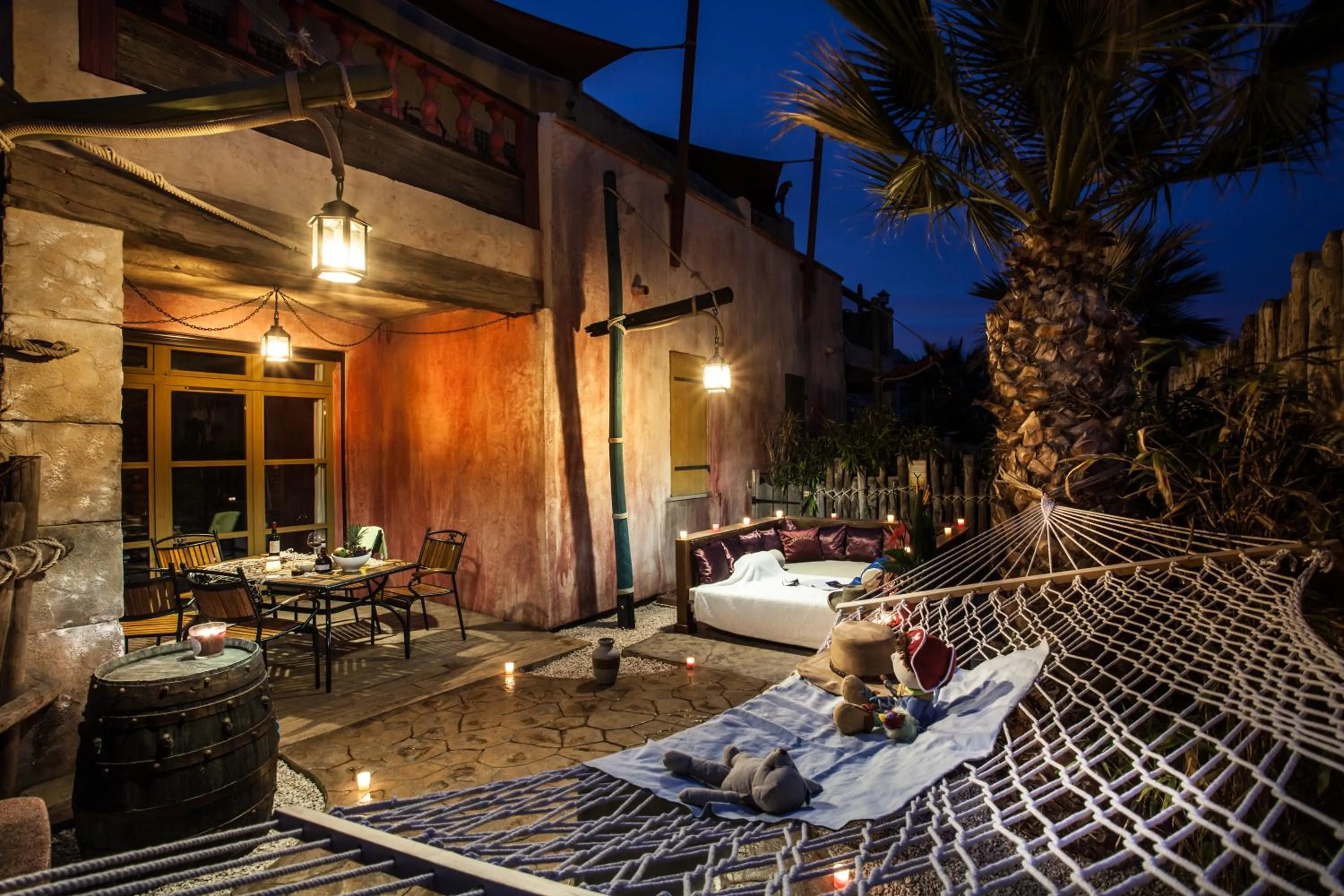 Patio in Hôtel Cap Pirate