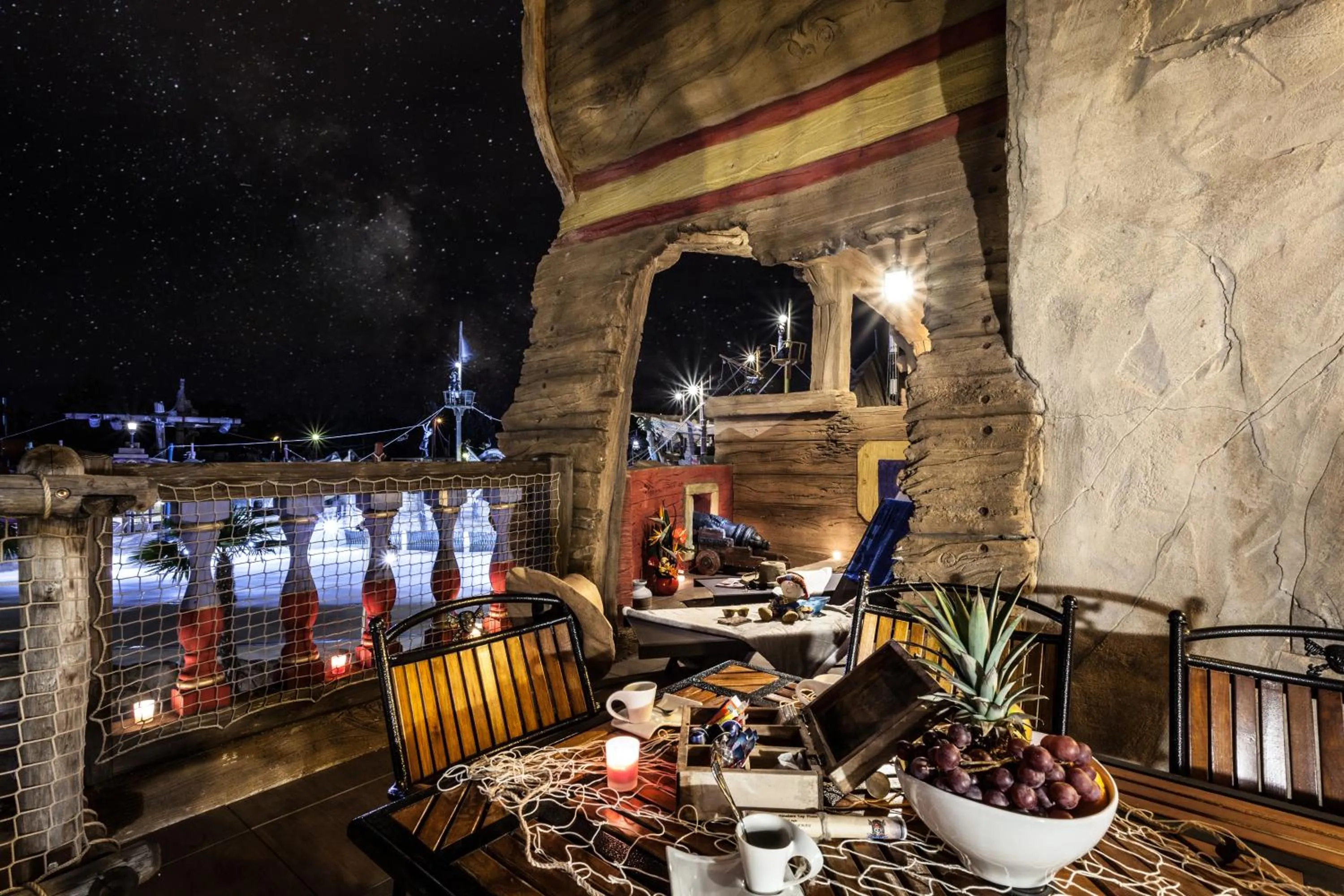 Patio in Hôtel Cap Pirate