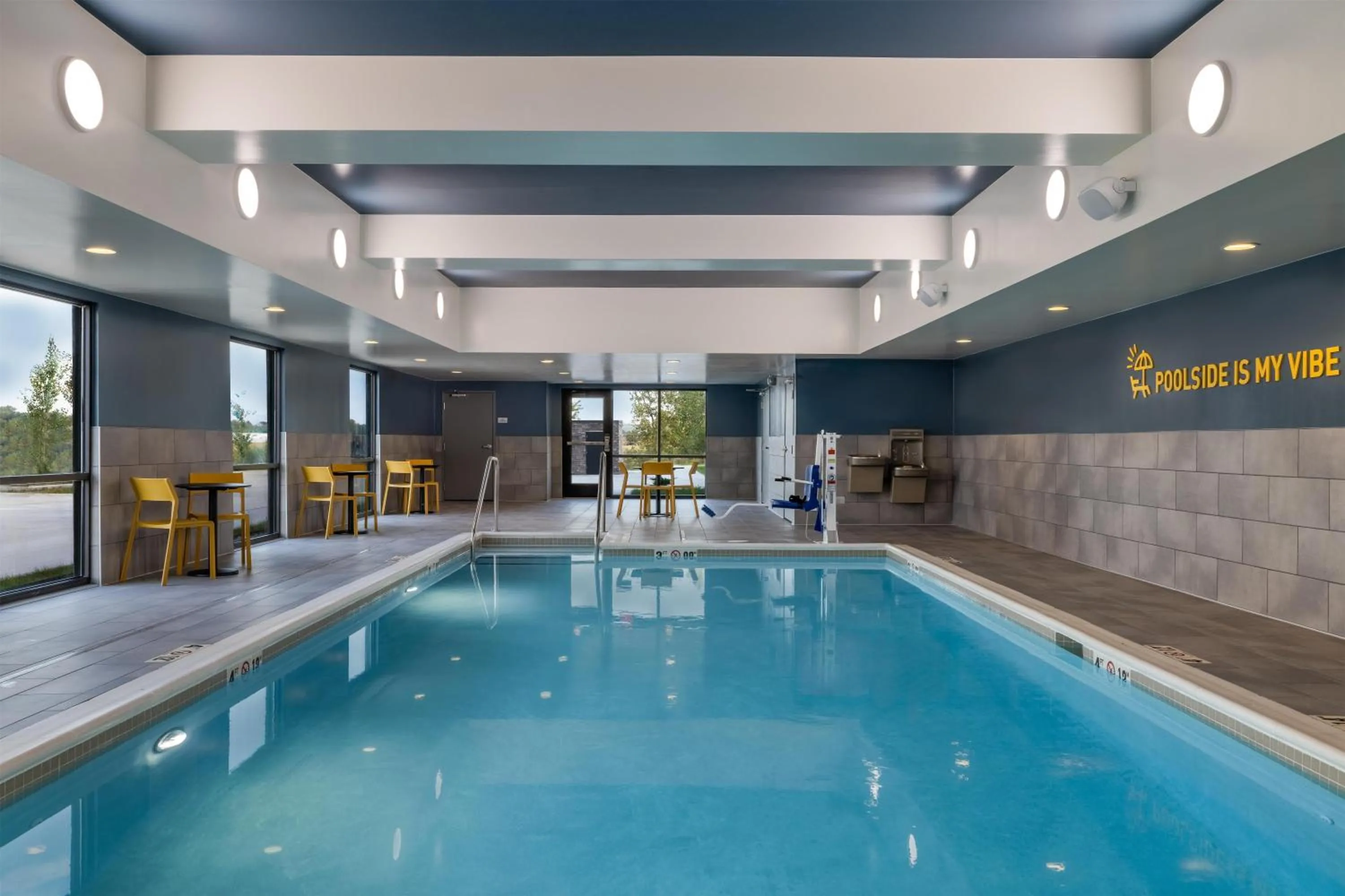 Pool view in Home2 Suites By Hilton Ames