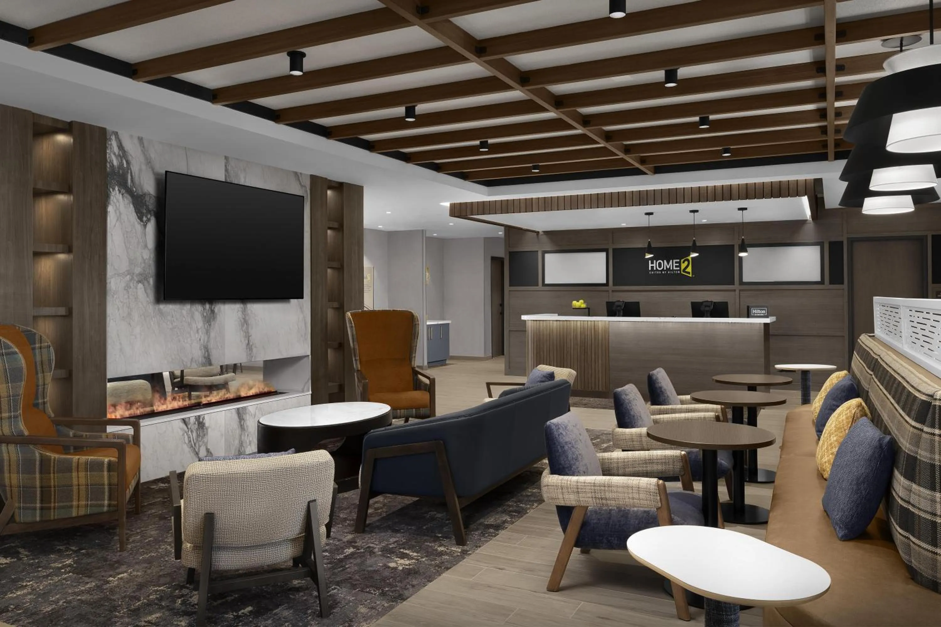 Lobby or reception in Home2 Suites By Hilton Ramsey