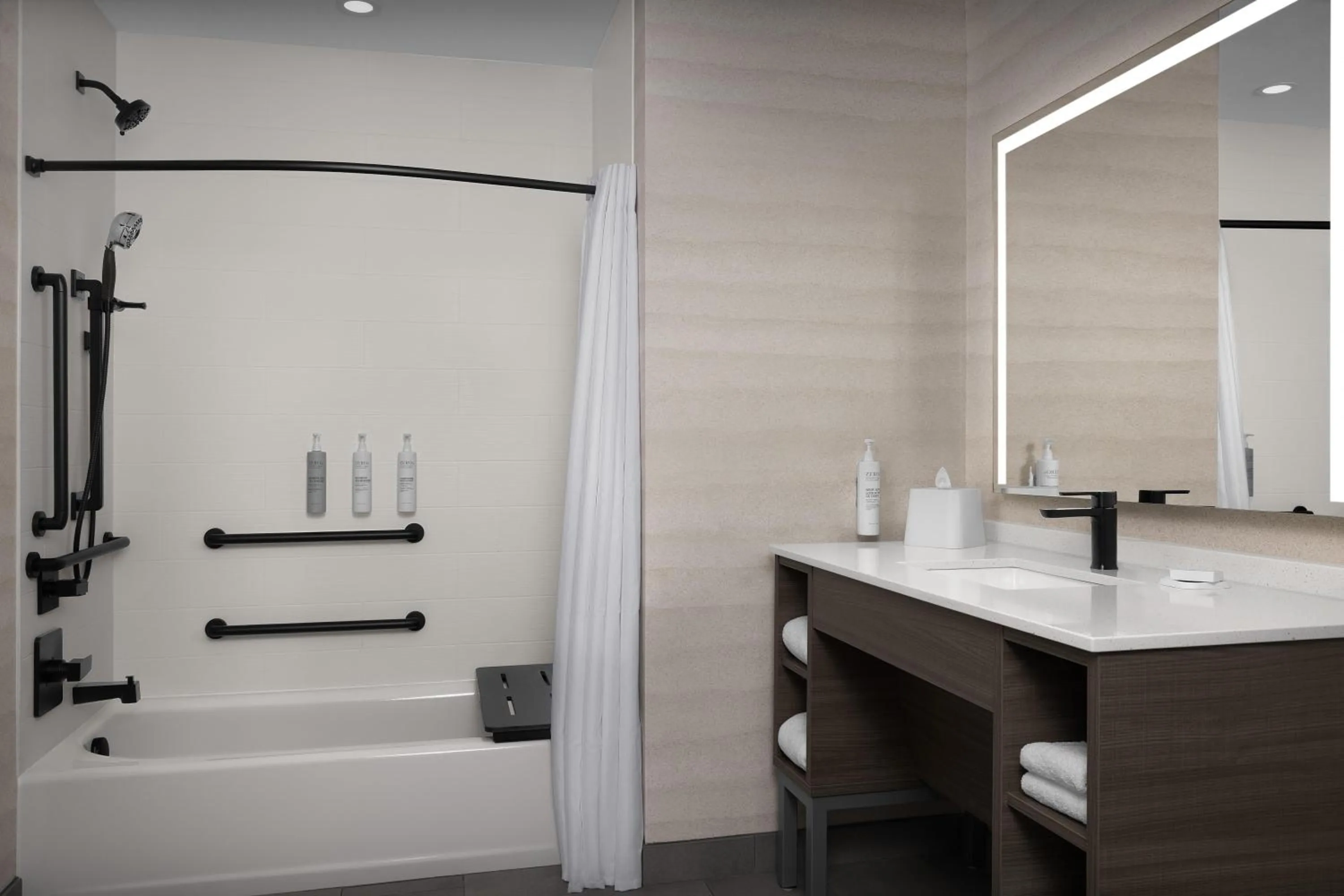 Bathroom in Home2 Suites By Hilton Ramsey