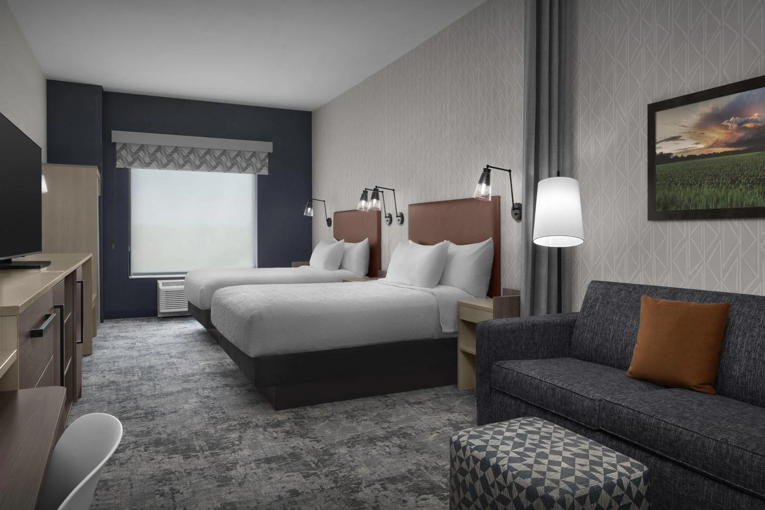 Bed in Home2 Suites By Hilton Ramsey