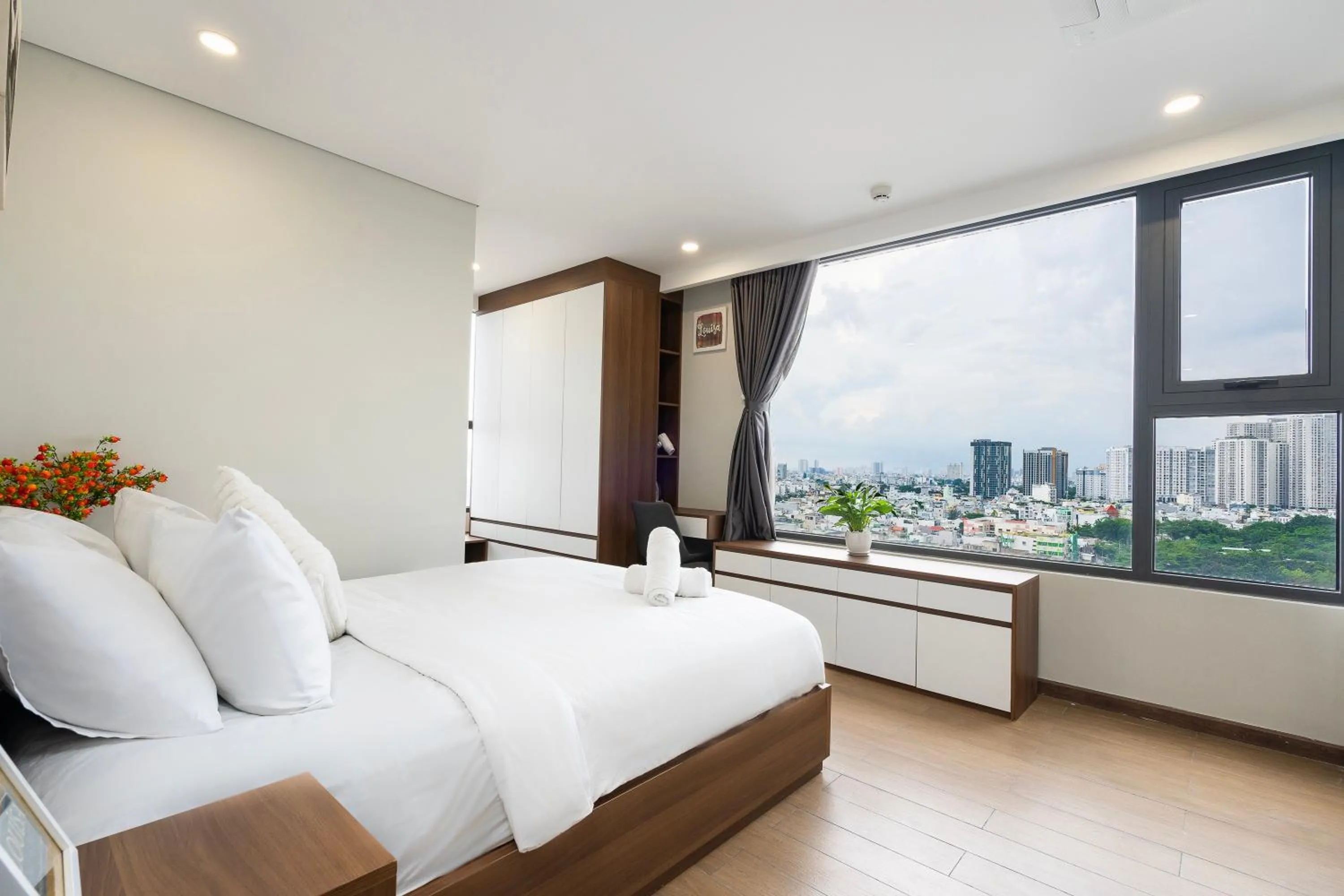 Bed in Great View Vinh Hoi Apartment