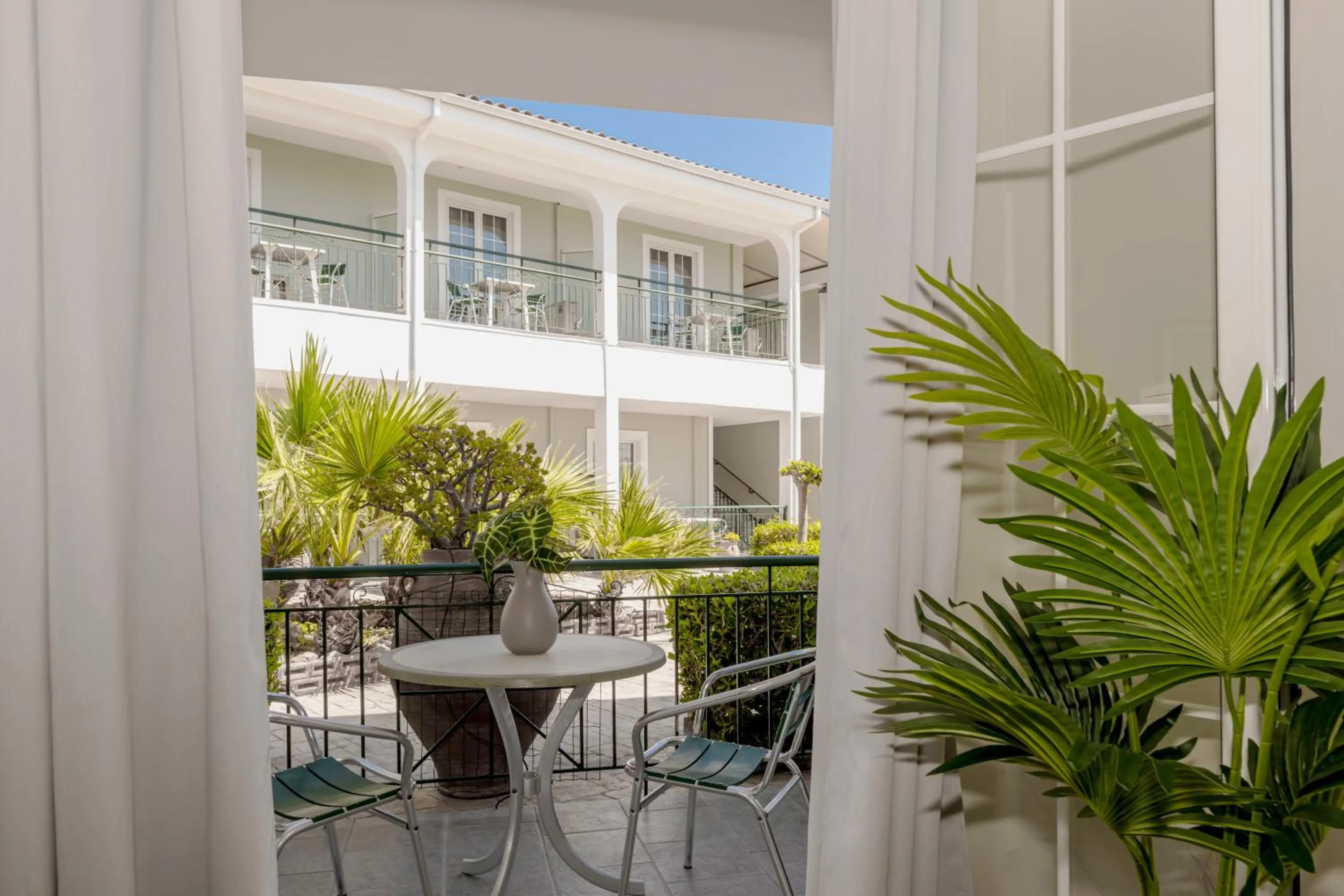 Patio in Sofia's Hotel