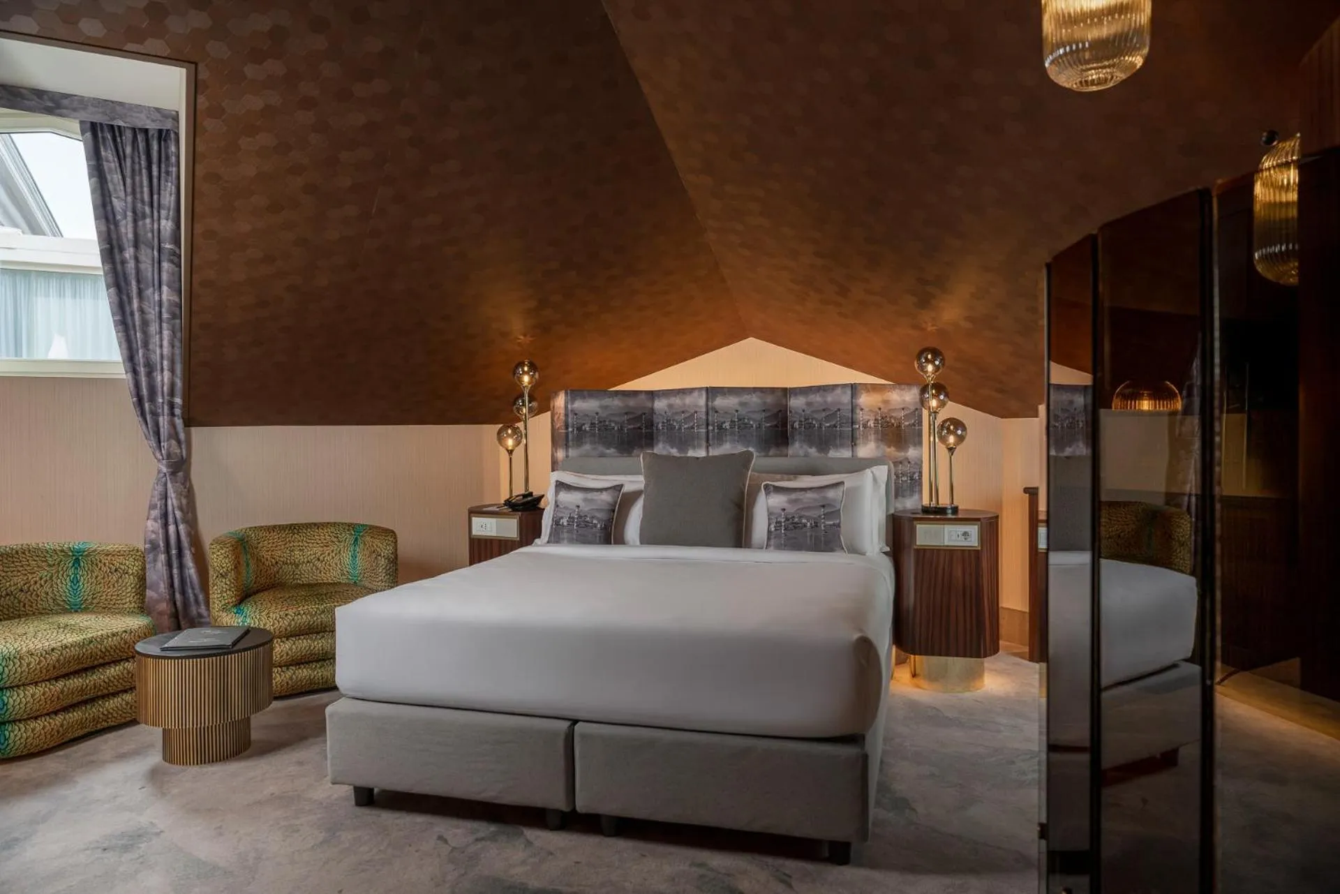 Bed in Nuvole Garden Hotel