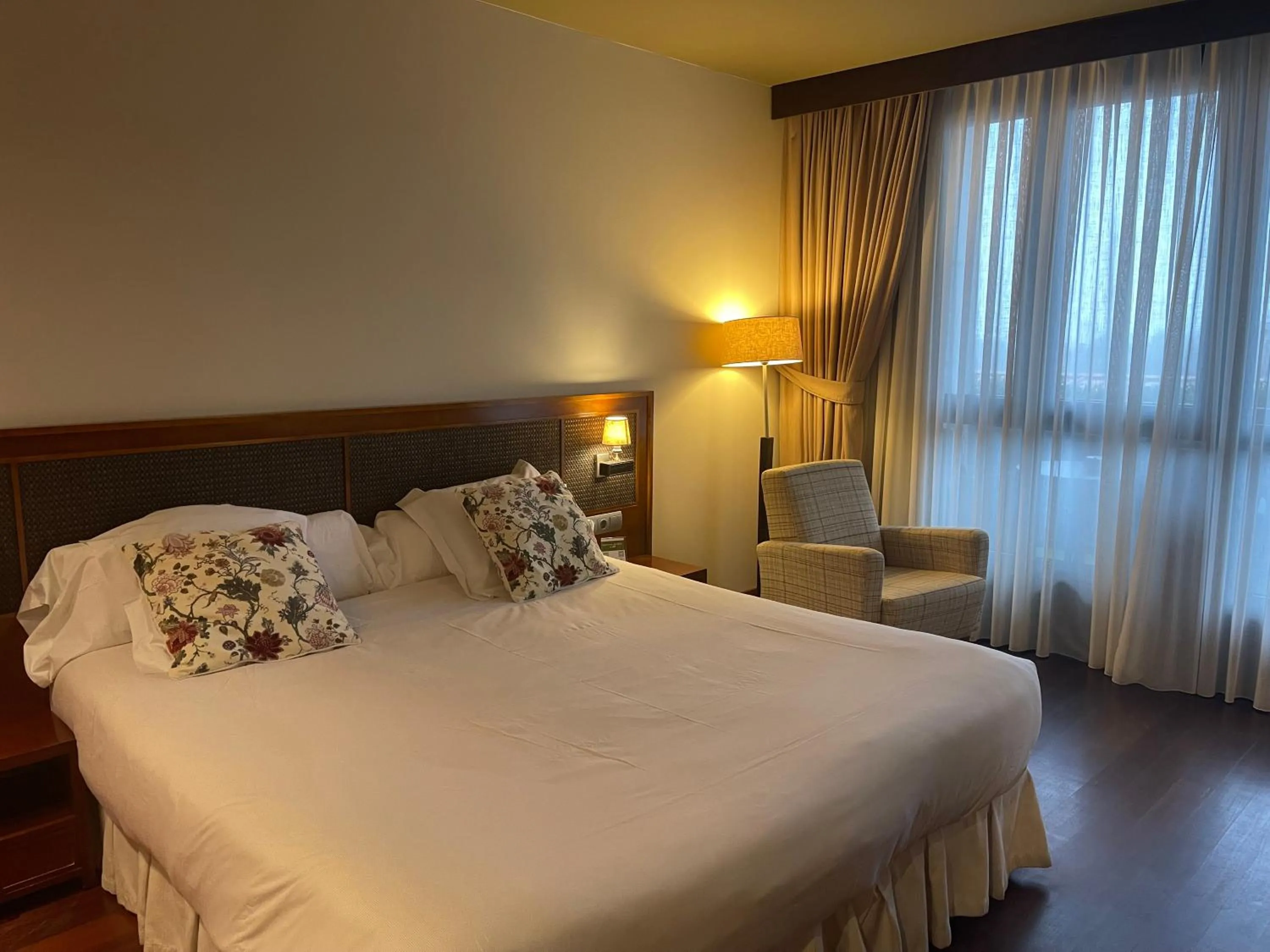 Bed in Hosteria de Torazo Nature Hotel & Spa