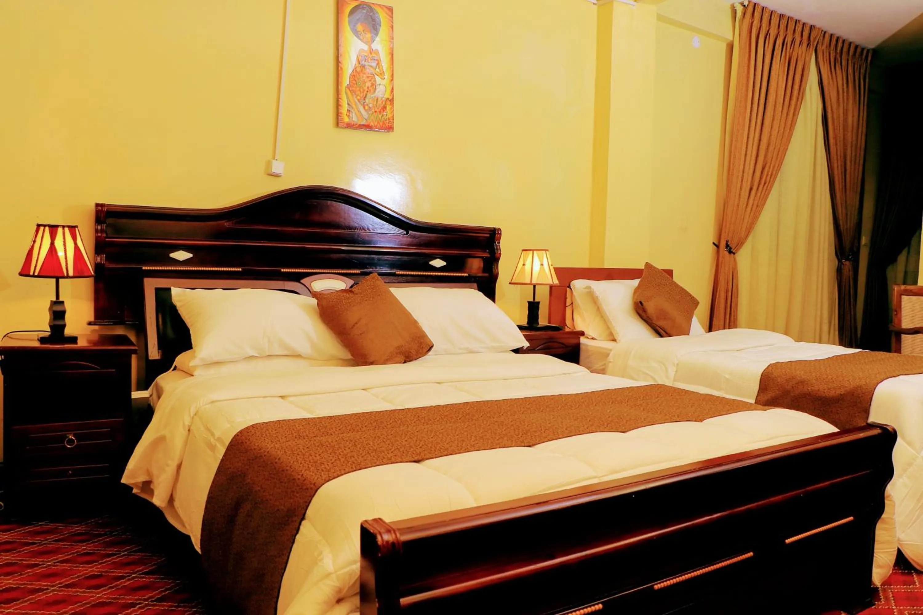 Bed in Keba Guest House
