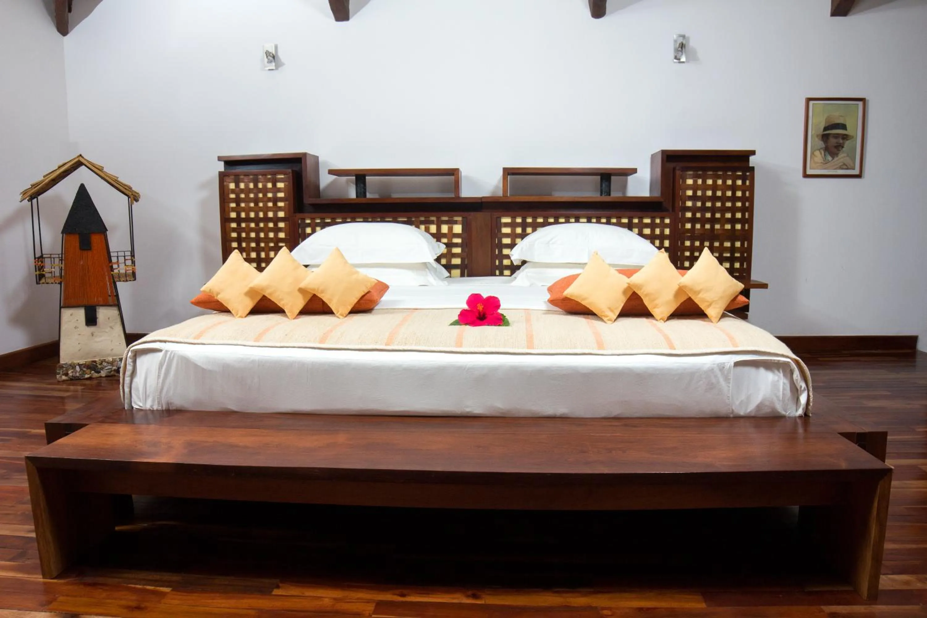 Bed in Ravintsara Wellness Hotel