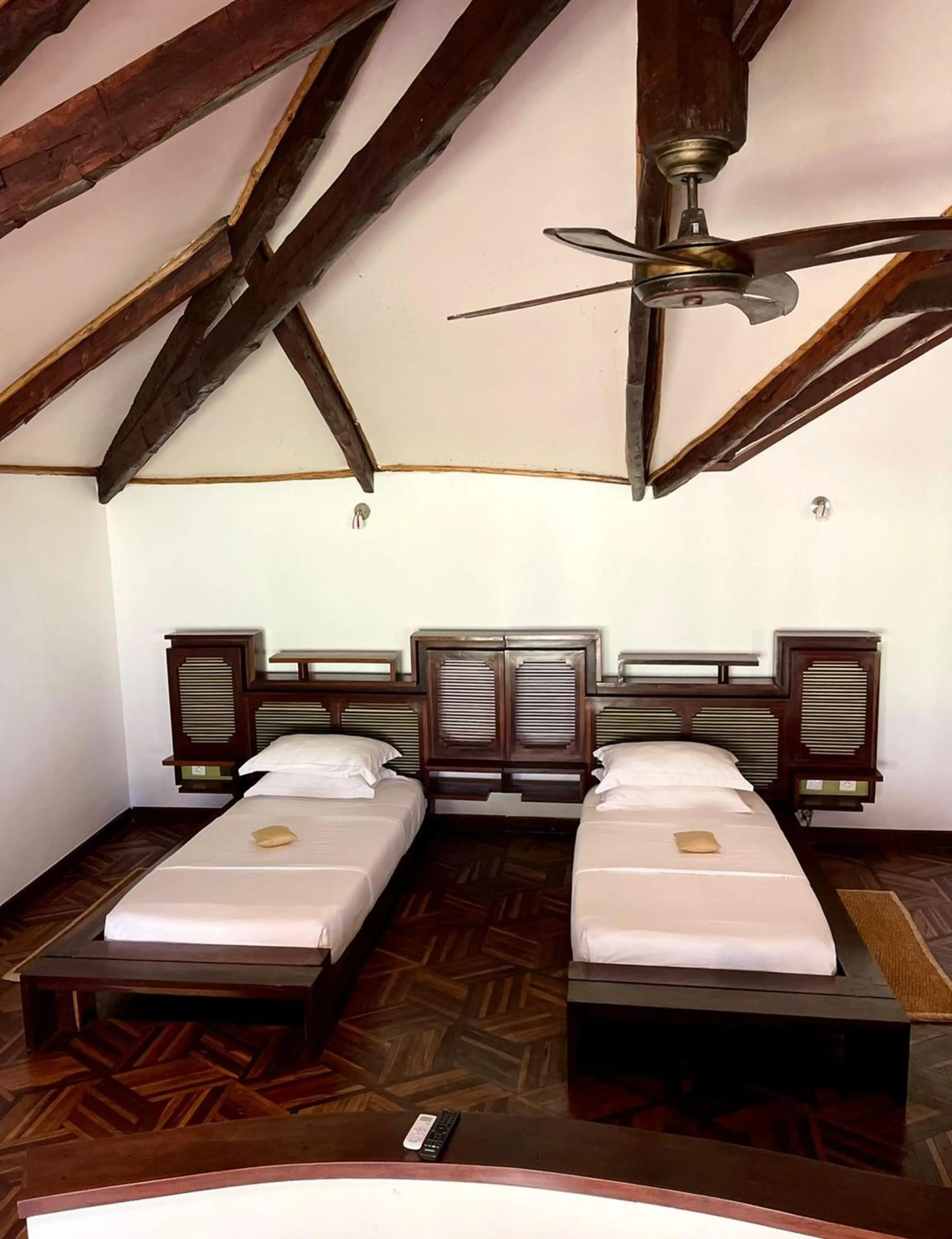 Bed in Ravintsara Wellness Hotel