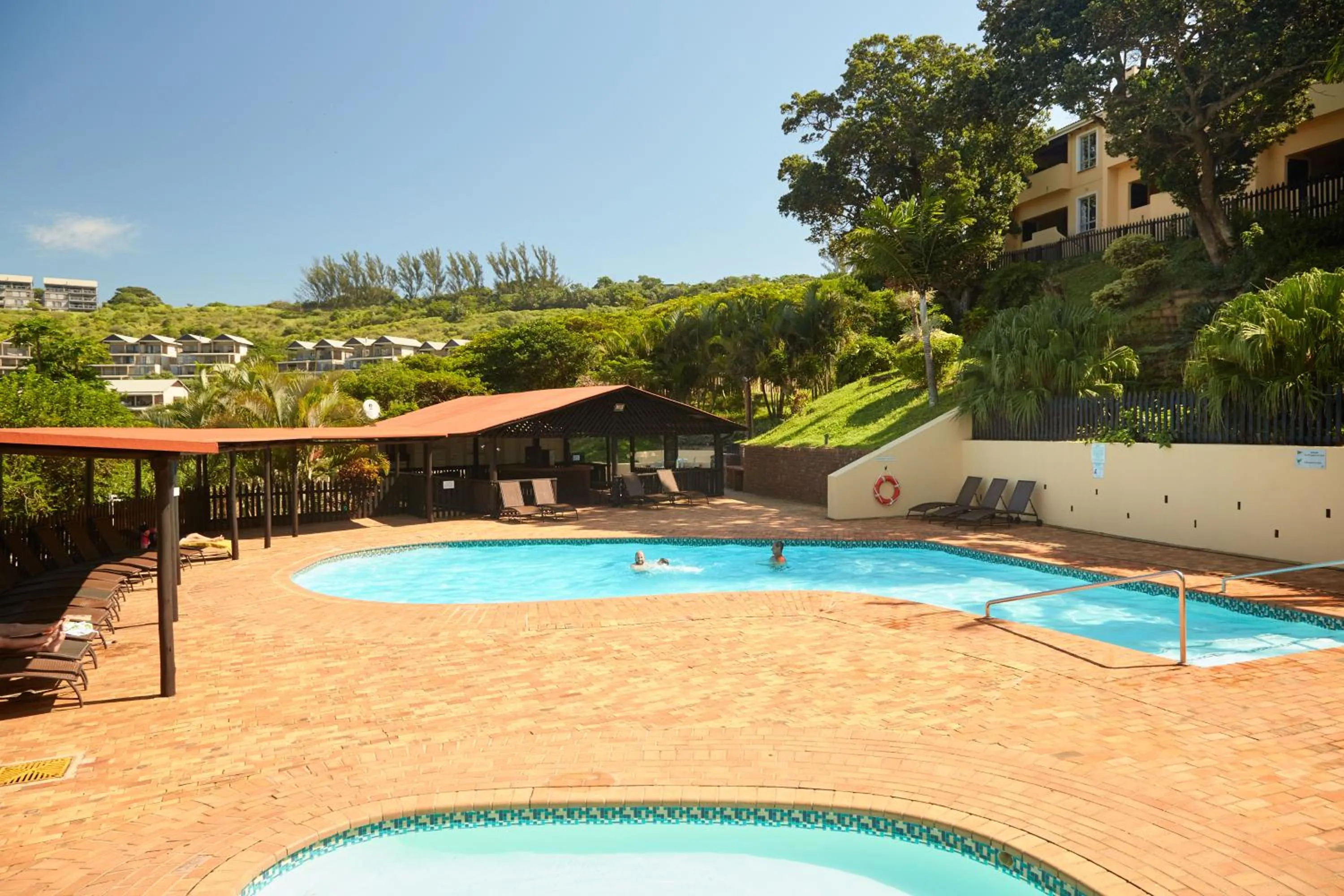 Swimming pool in First Group Chaka's Rock Chalets