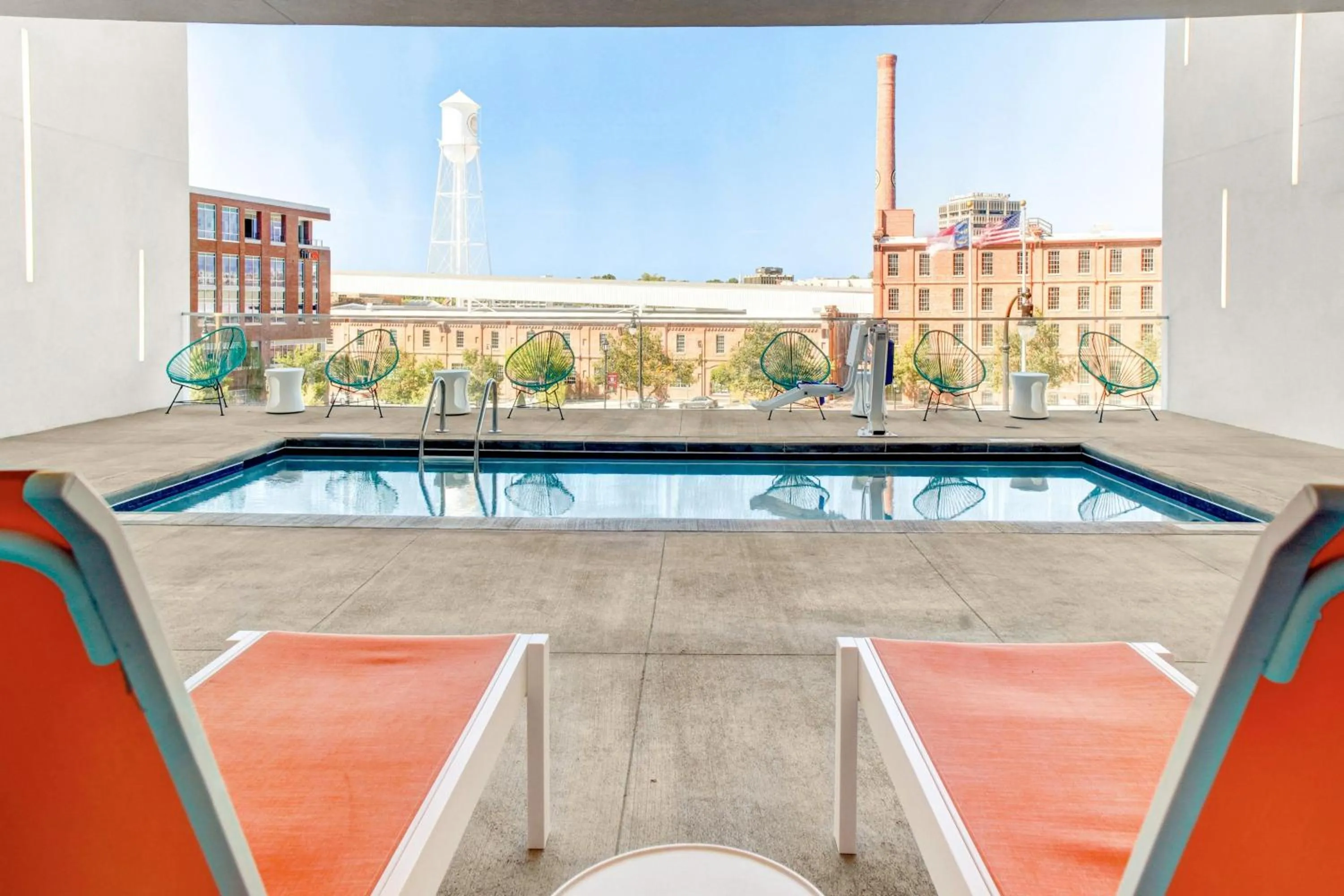 Swimming pool in Aloft Durham Downtown