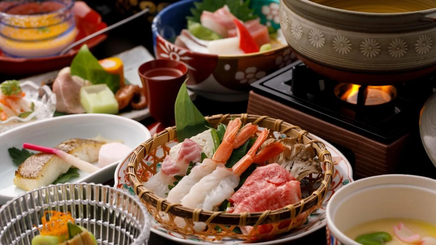 Dinner in Tsuetate Onsen Hotel Hizenya