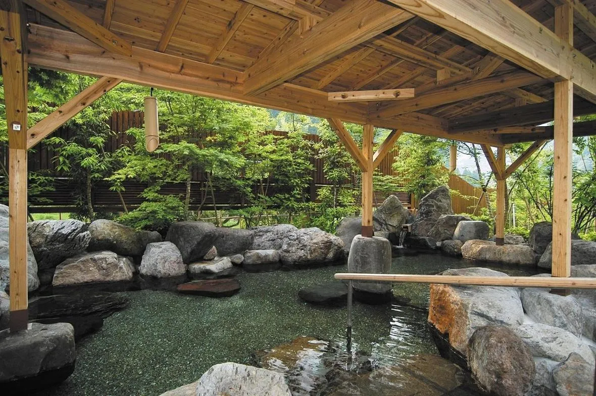 Hot Spring Bath in Tsuetate Onsen Hotel Hizenya