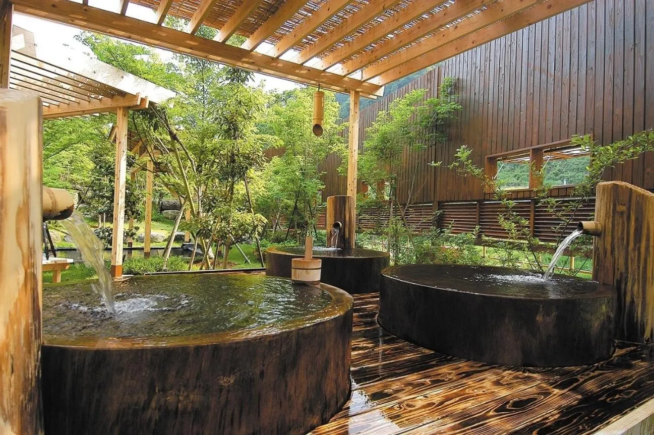Hot Spring Bath in Tsuetate Onsen Hotel Hizenya
