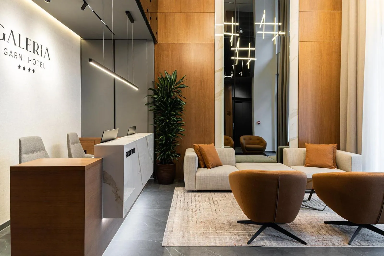 Lobby or reception in Garni Hotel Galeria