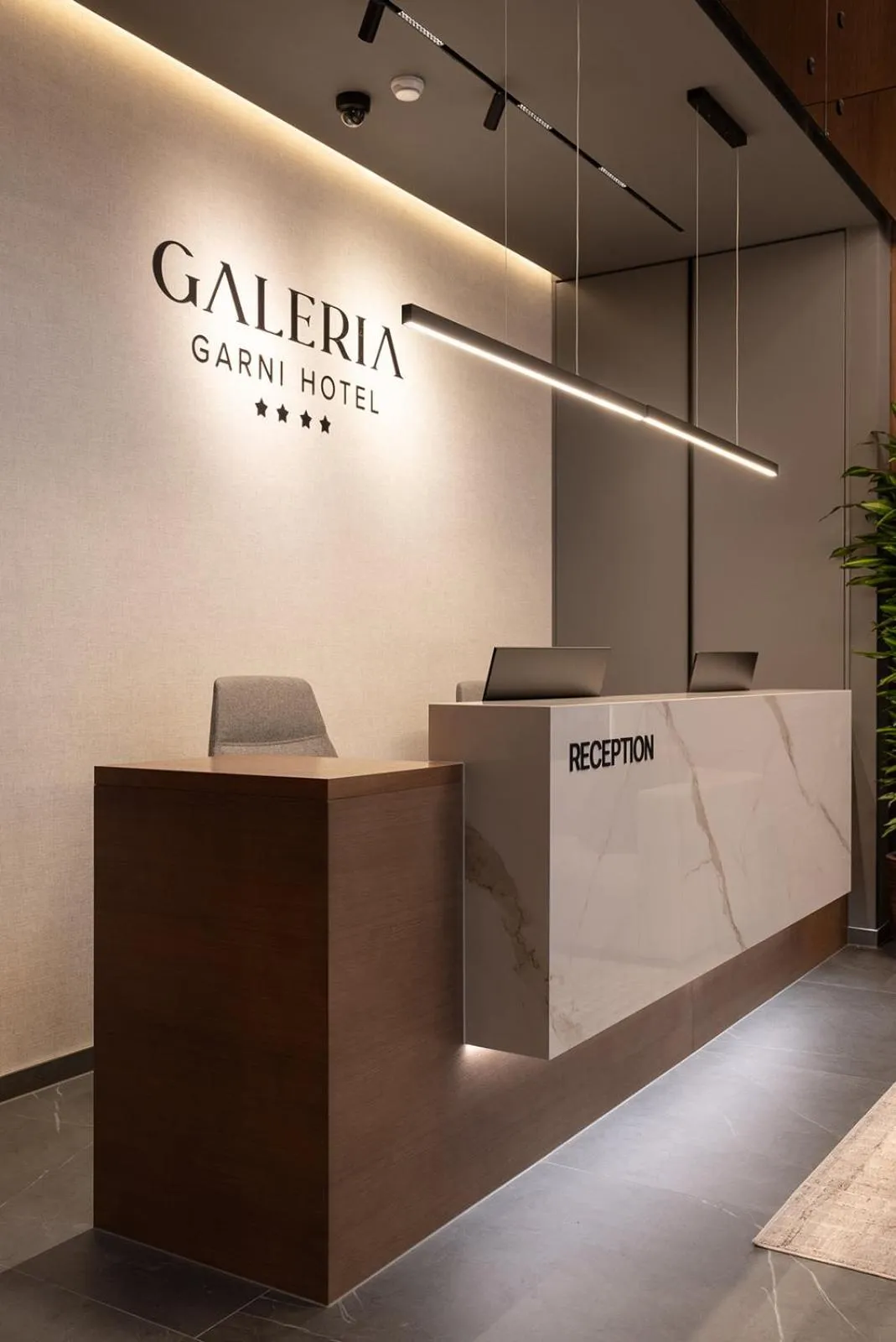 Lobby or reception in Garni Hotel Galeria