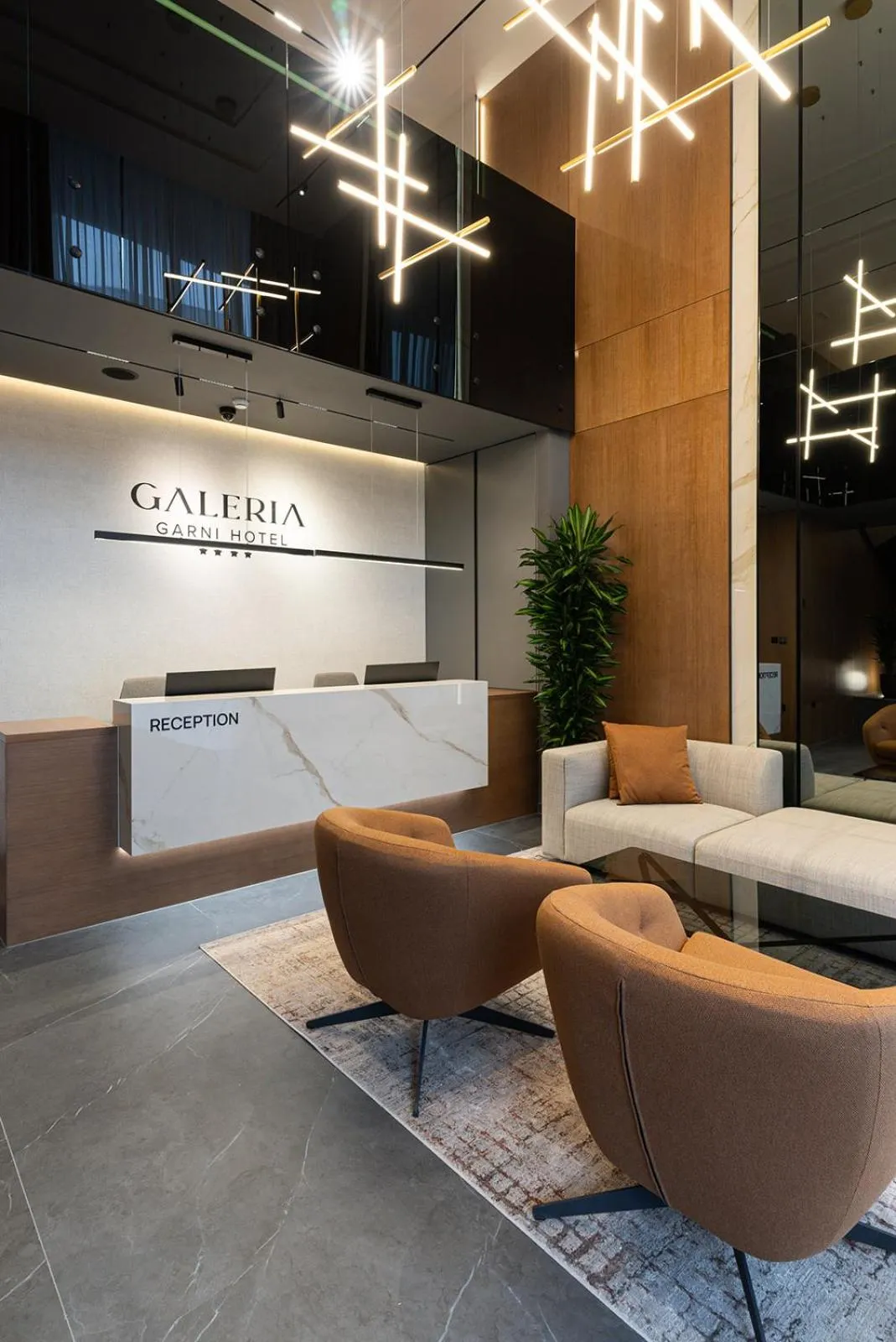 Lobby or reception in Garni Hotel Galeria