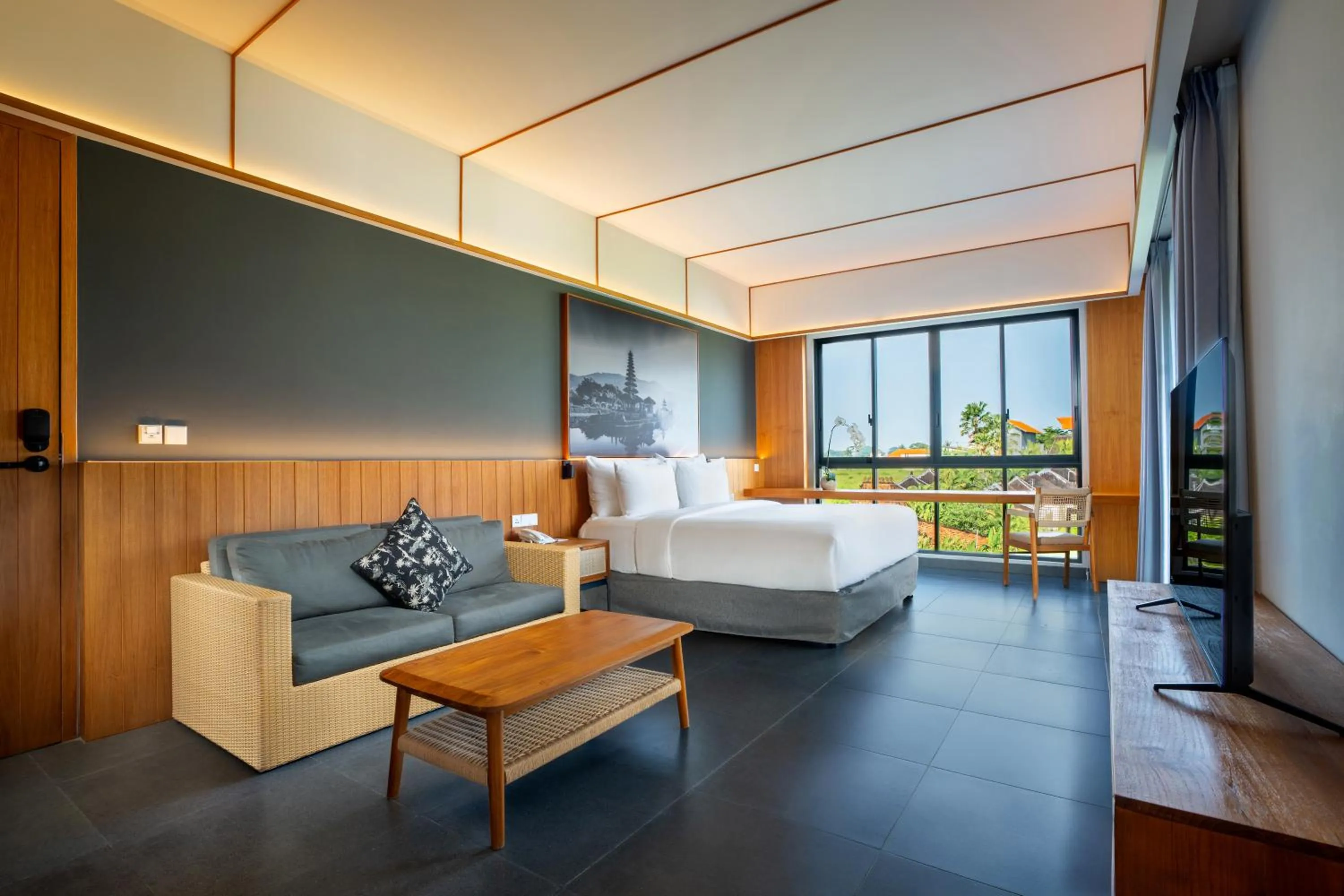 Photo of the whole room, Bed in The Line Canggu