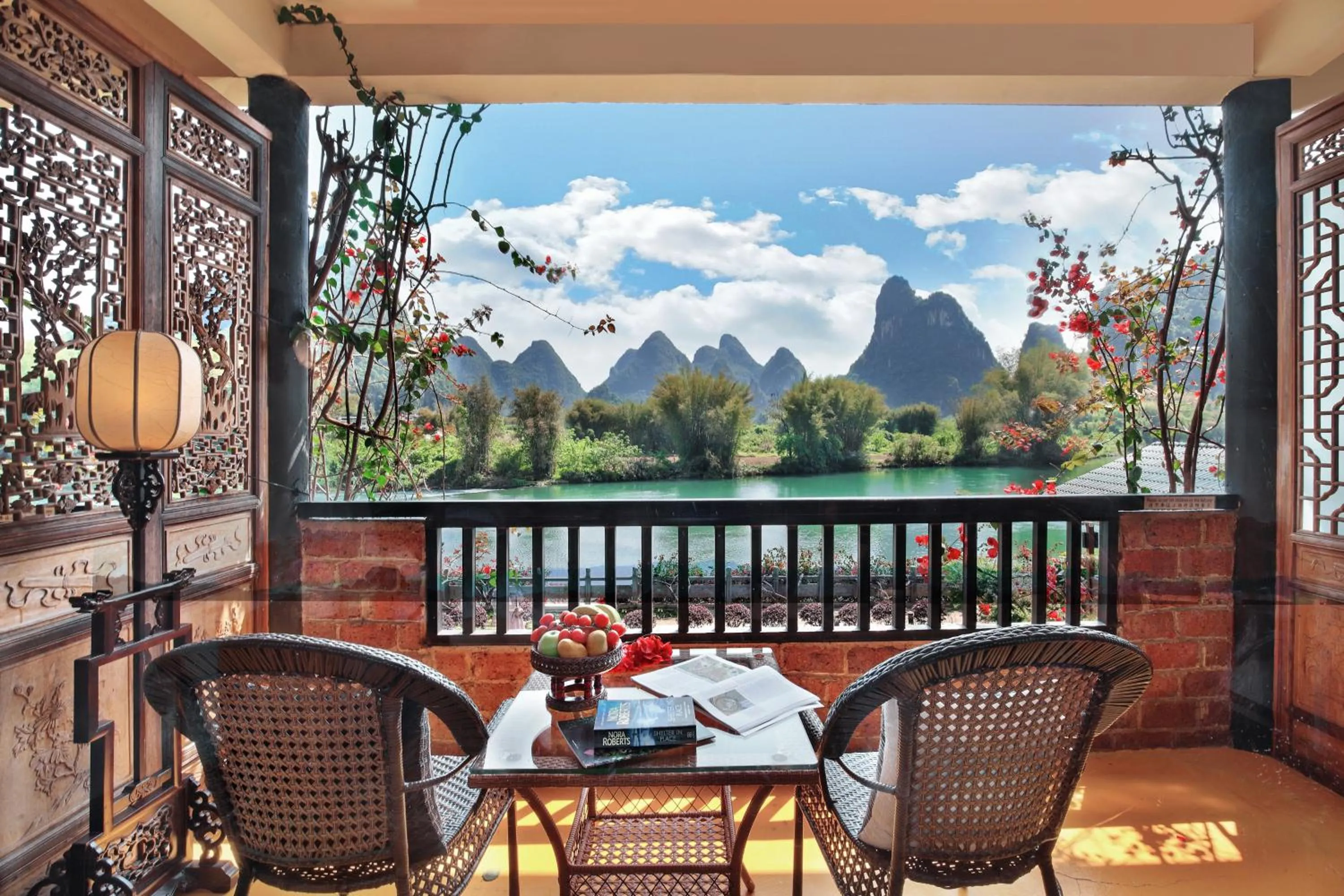Balcony/Terrace in Yangshuo Mountain Retreat