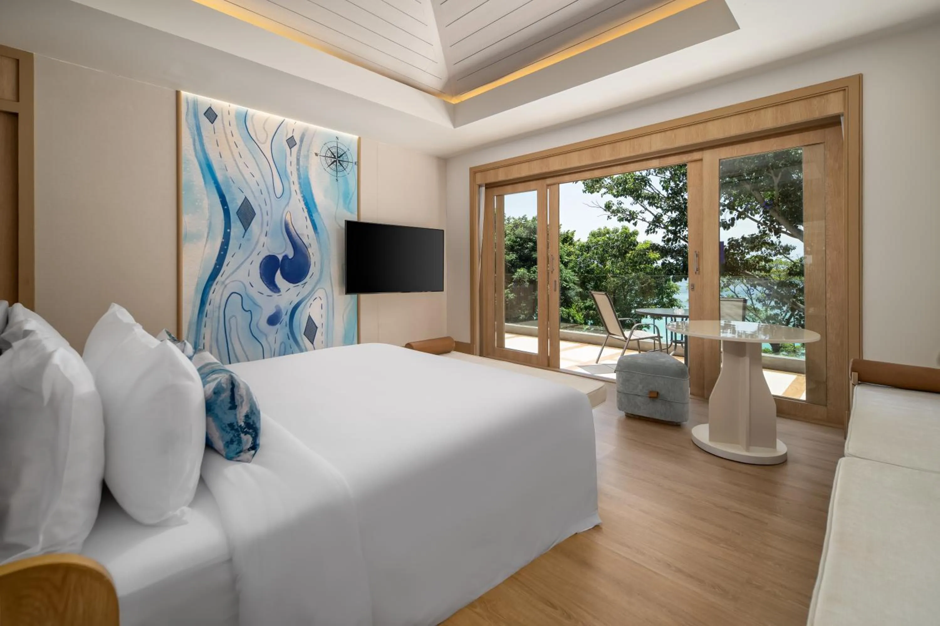View (from property/room), Bed in Centara Villas Phi Phi Island