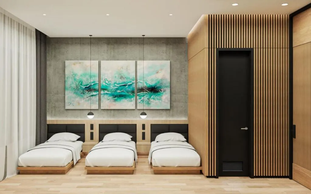 Bed in Caldwell Boutique Hotel