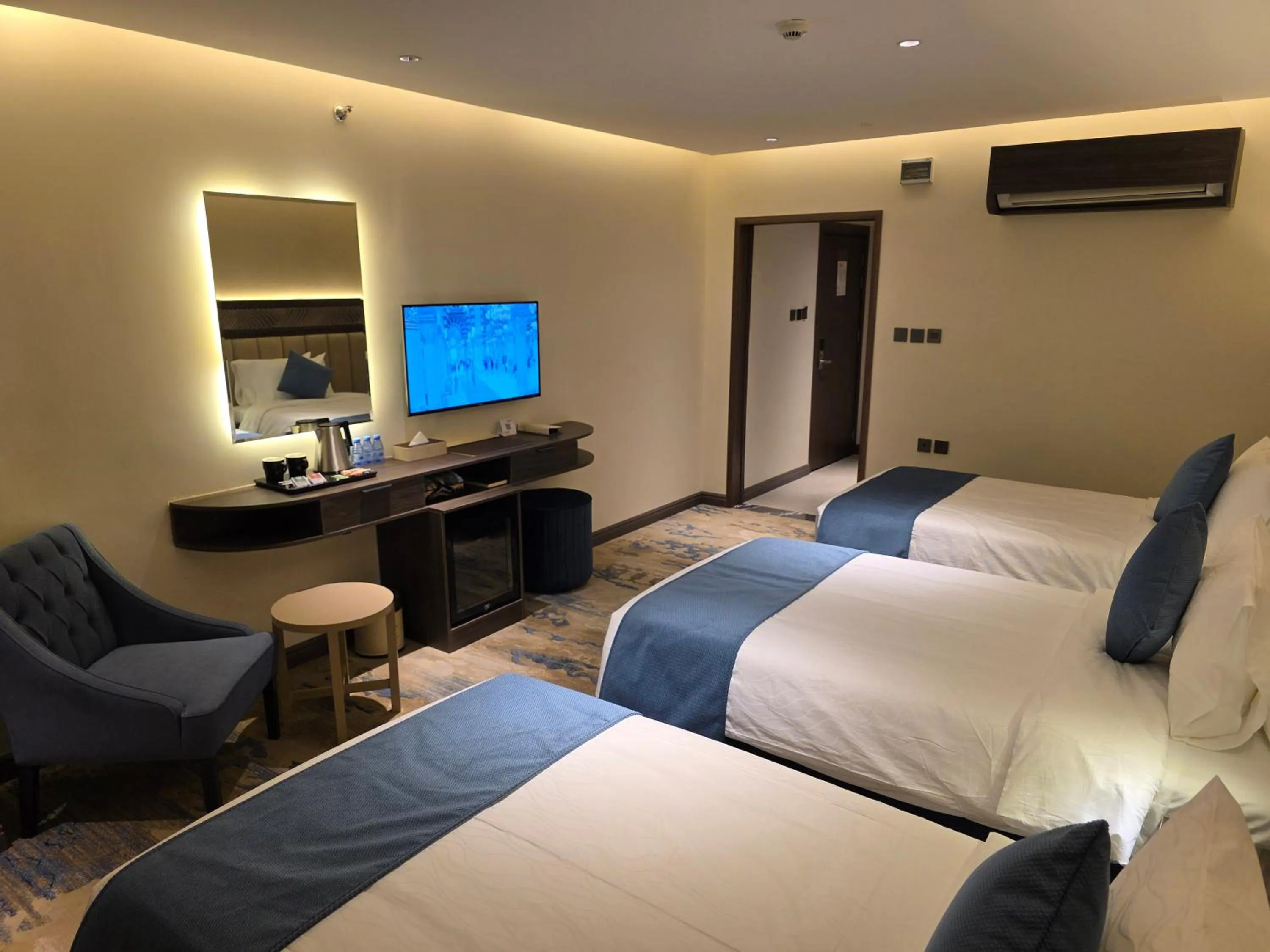 Photo of the whole room, Bed in Sedra Global Hotel, Madinah