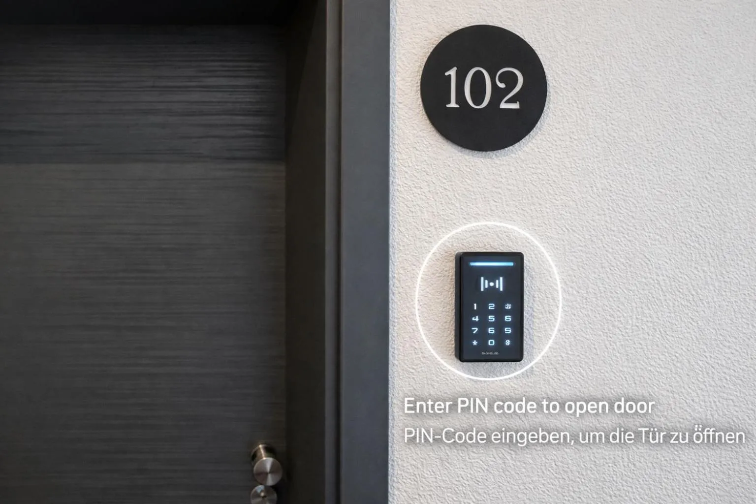 Text overlay in JG Hotel & Restaurant Antoniergasse