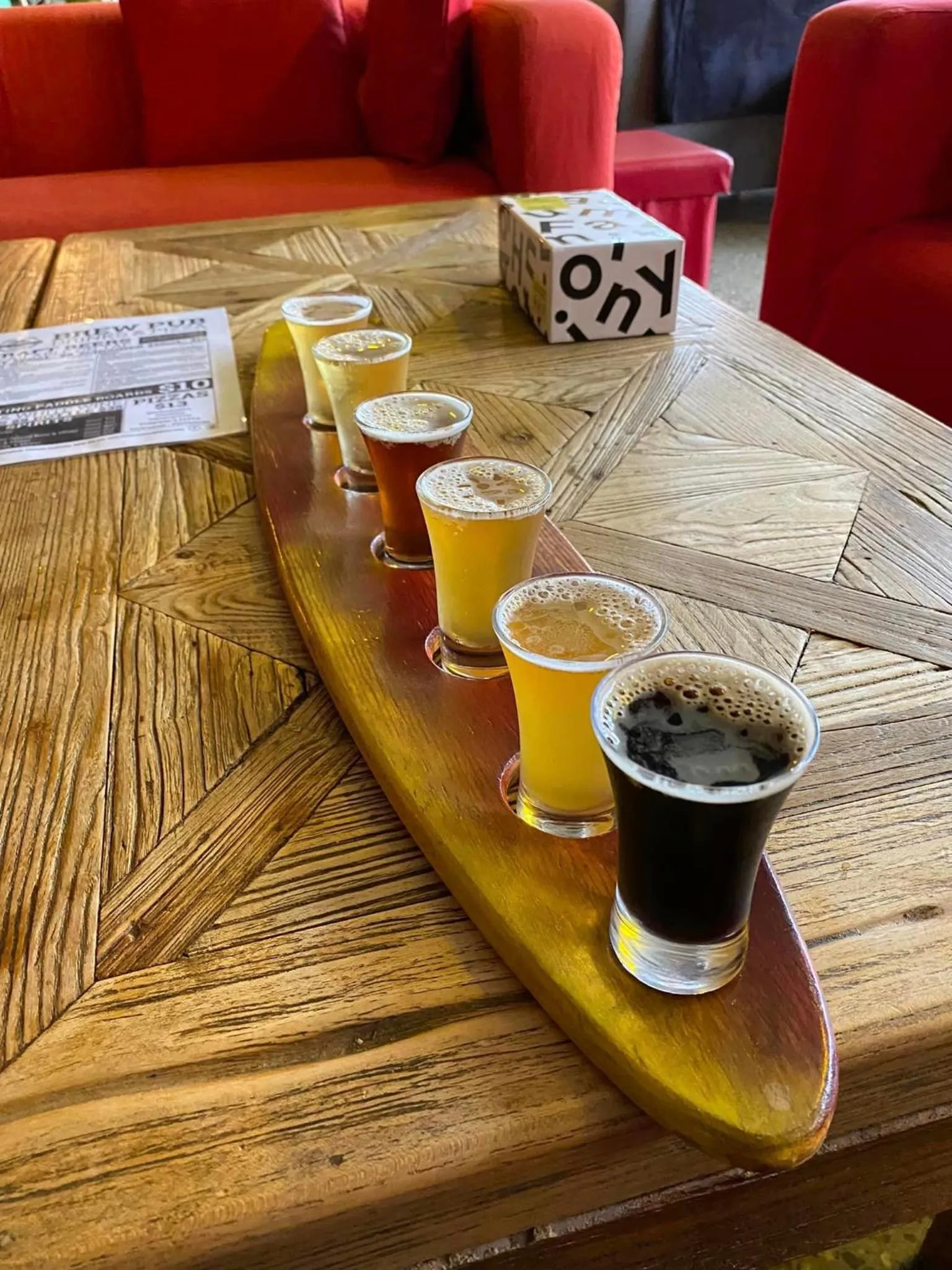 Drinks in Sow and Piglets Guesthouse