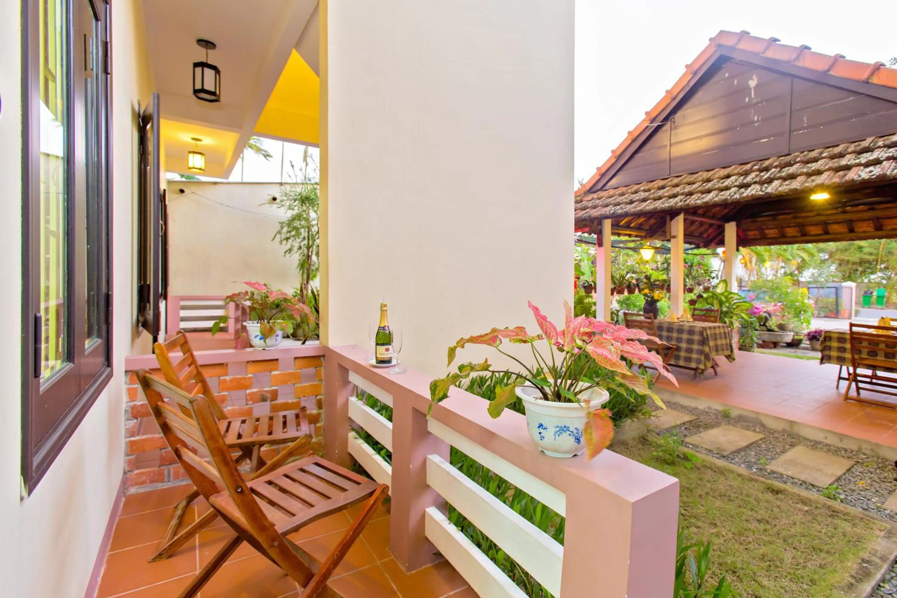 Garden view in Do River Homestay