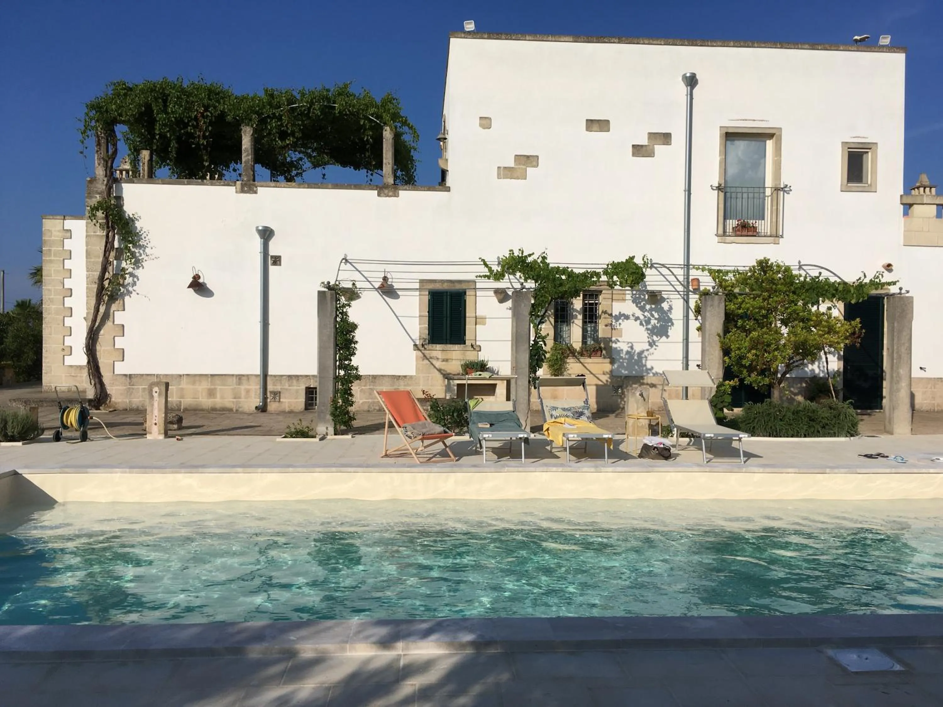 Pool view in Corte dei Salentini