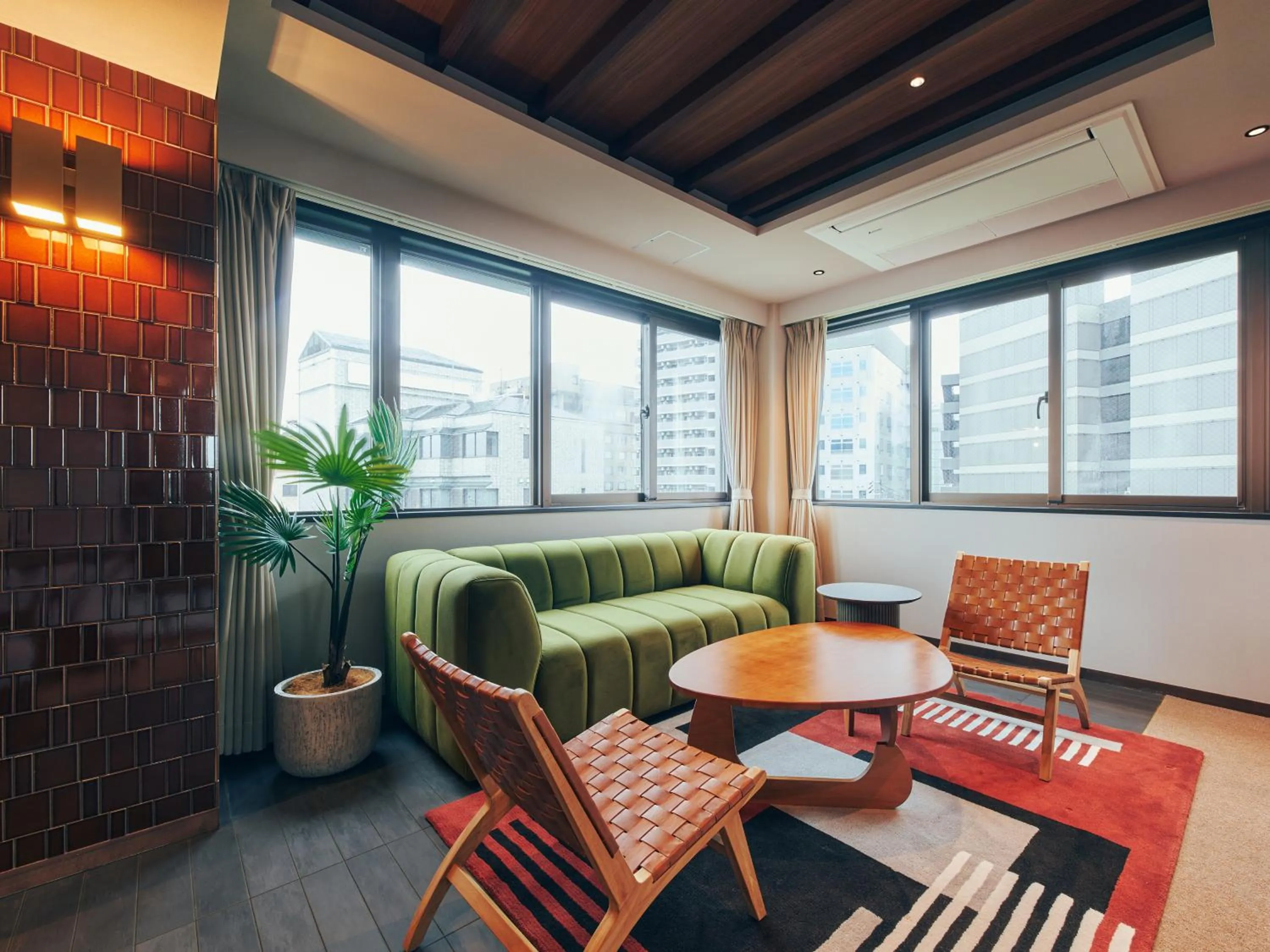 Living room in STITCH HOTEL Kyoto