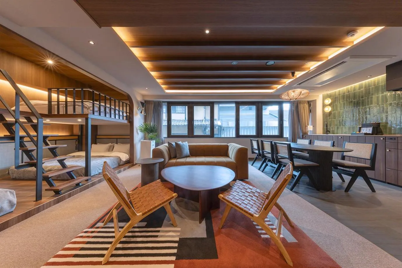 Living room in STITCH HOTEL Kyoto