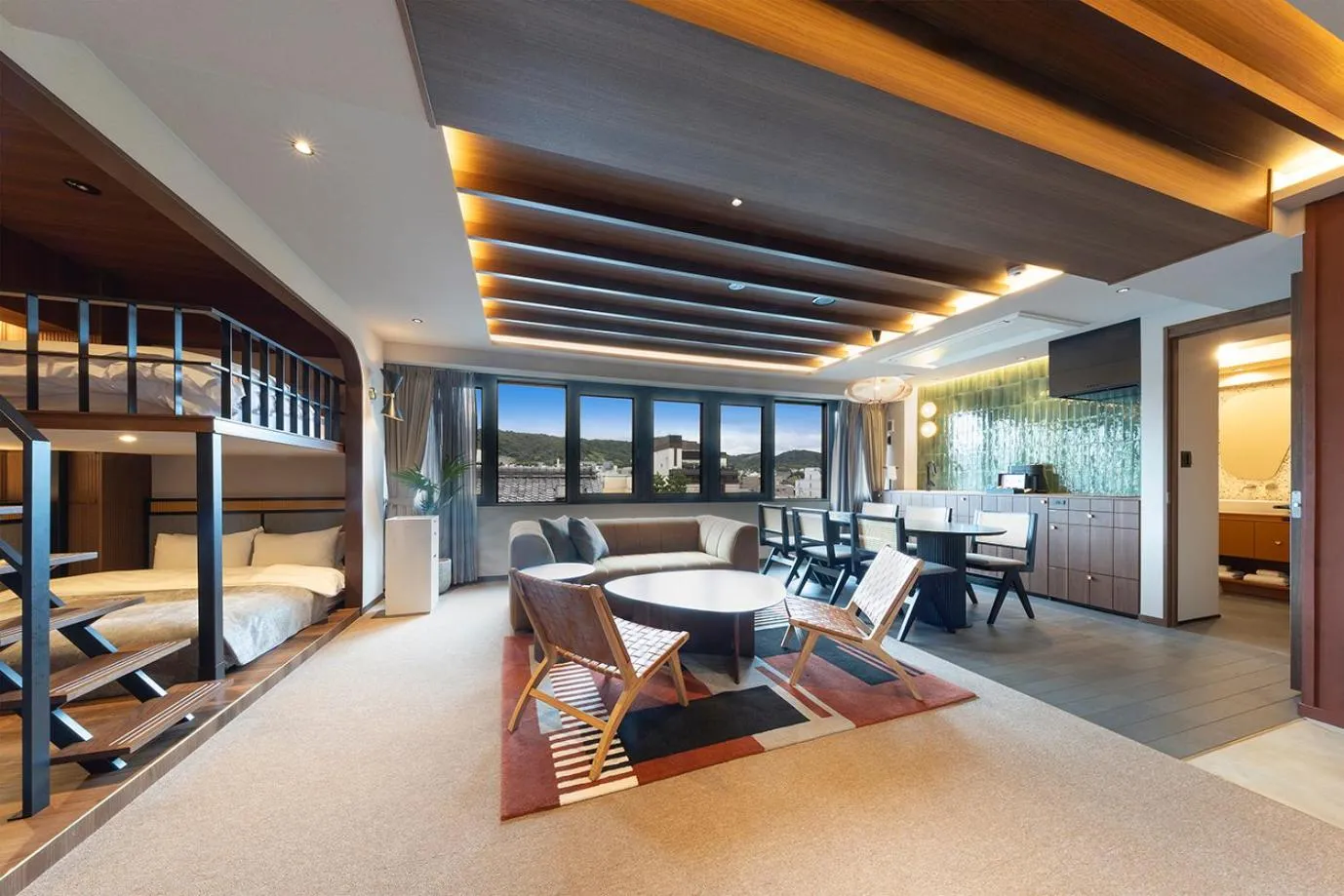 Photo of the whole room in STITCH HOTEL Kyoto