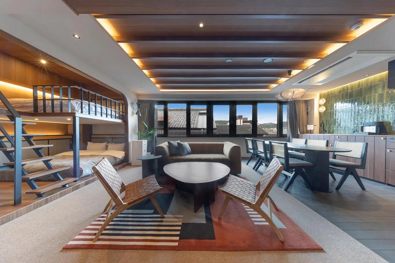 Living room in STITCH HOTEL Kyoto