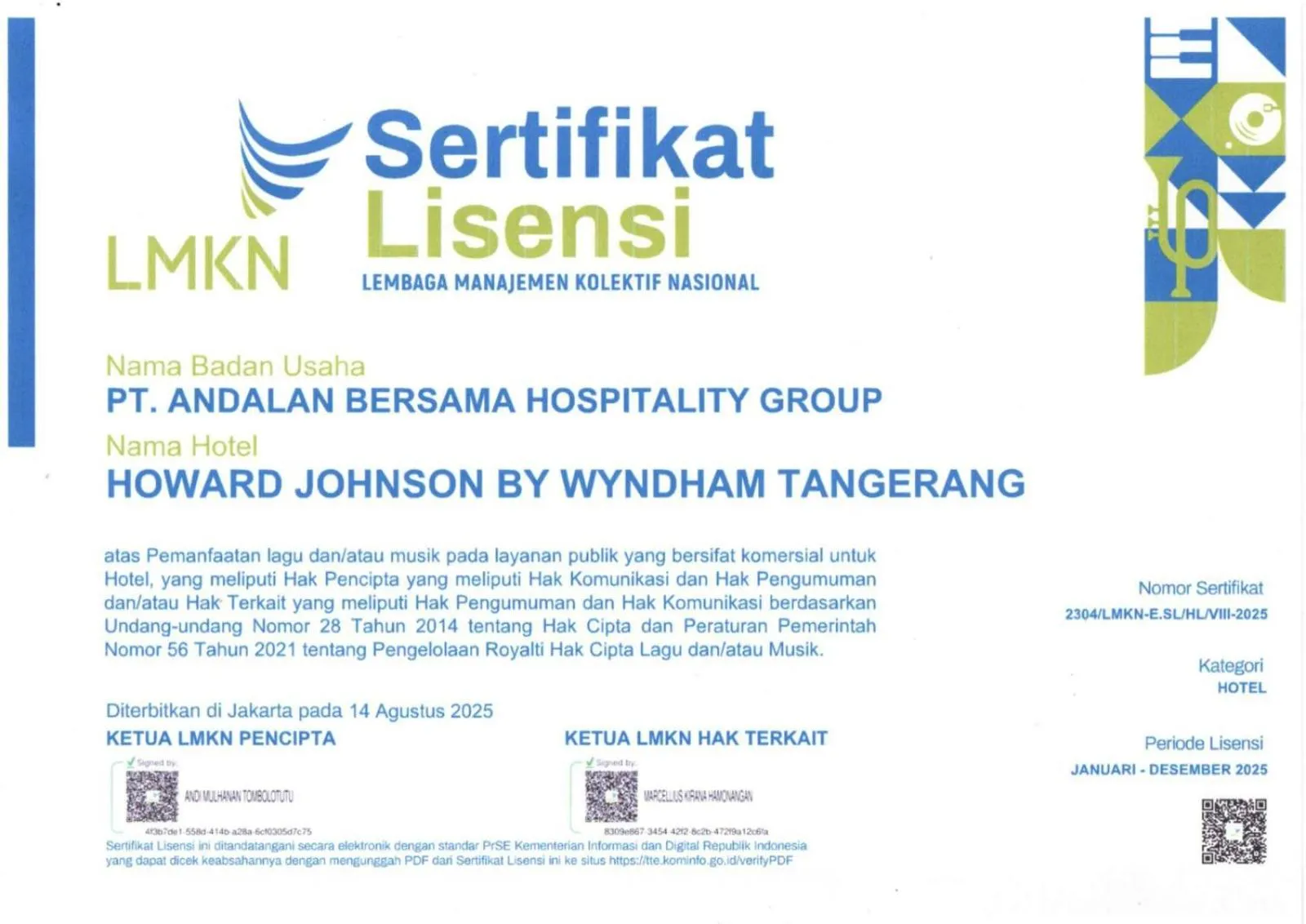 Property building in Howard Johnson By Wyndham Tangerang