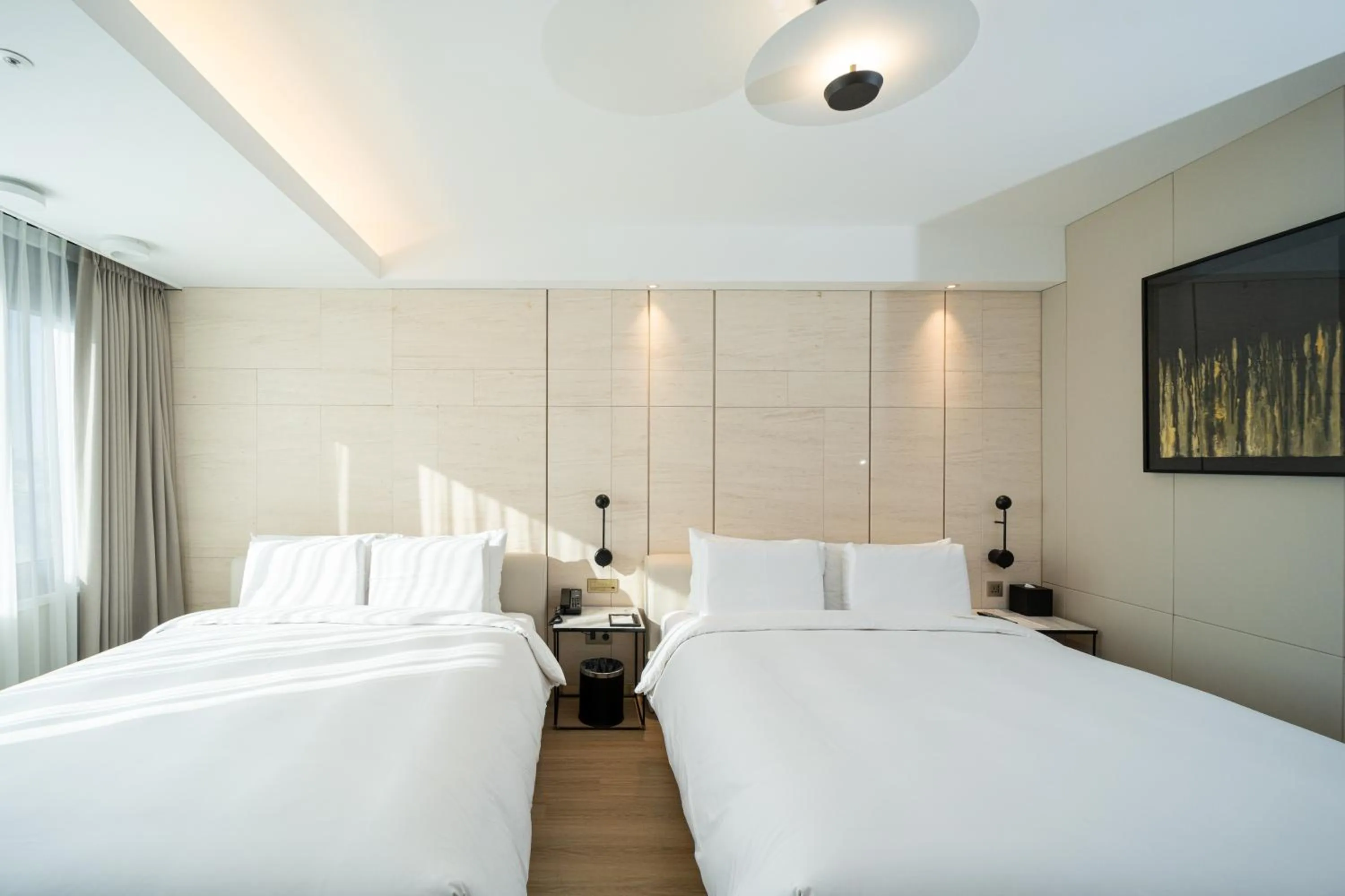 Bed in Eliena Hotel Seoul Gangnam